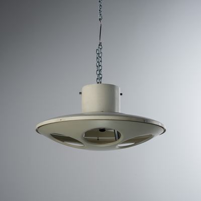 Stilnovo, Lampadario a sospensione in metallo verniciato
