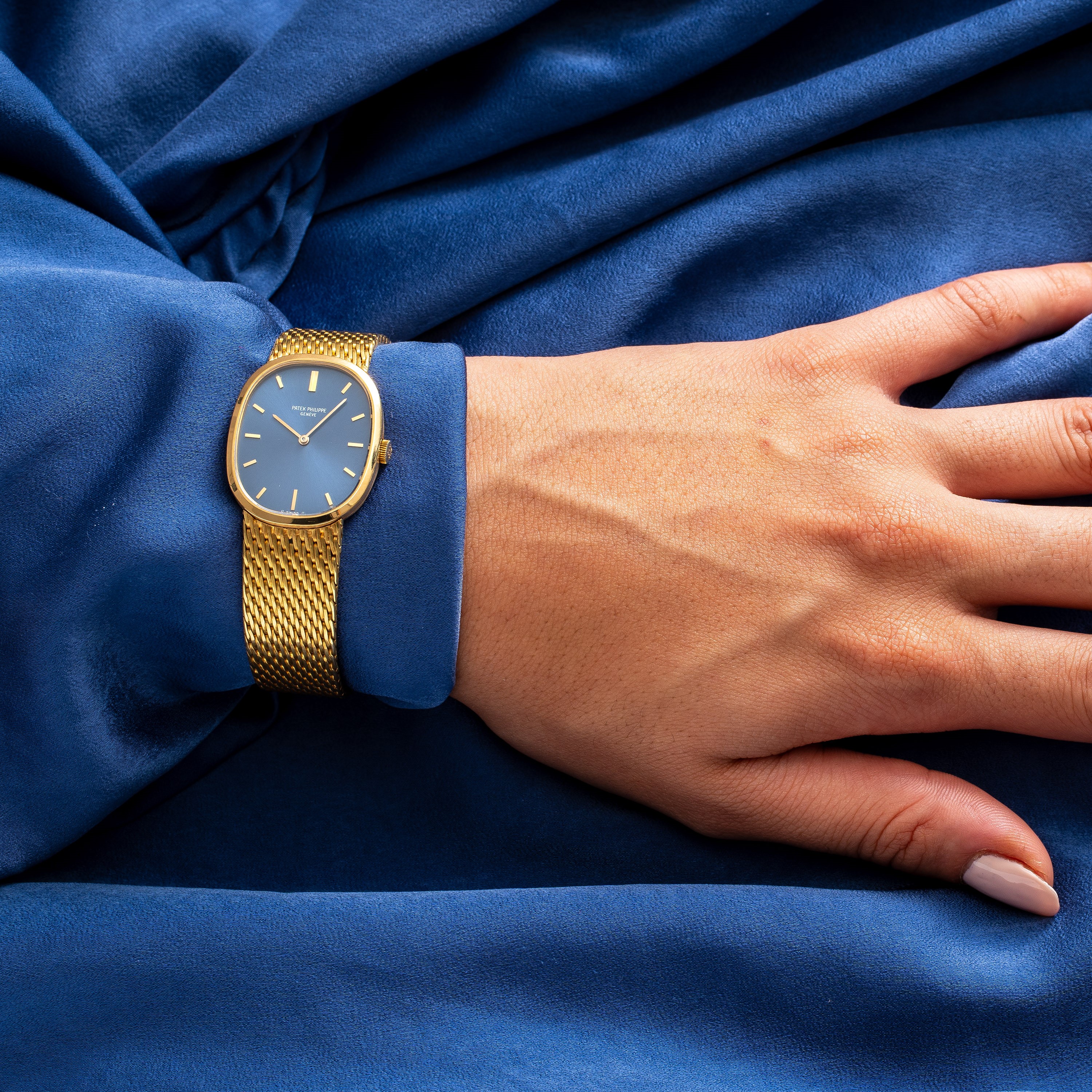Patek Philippe - Ellipse, orologio da polso in oro giallo 18 kt a carica manuale, referenza 3548