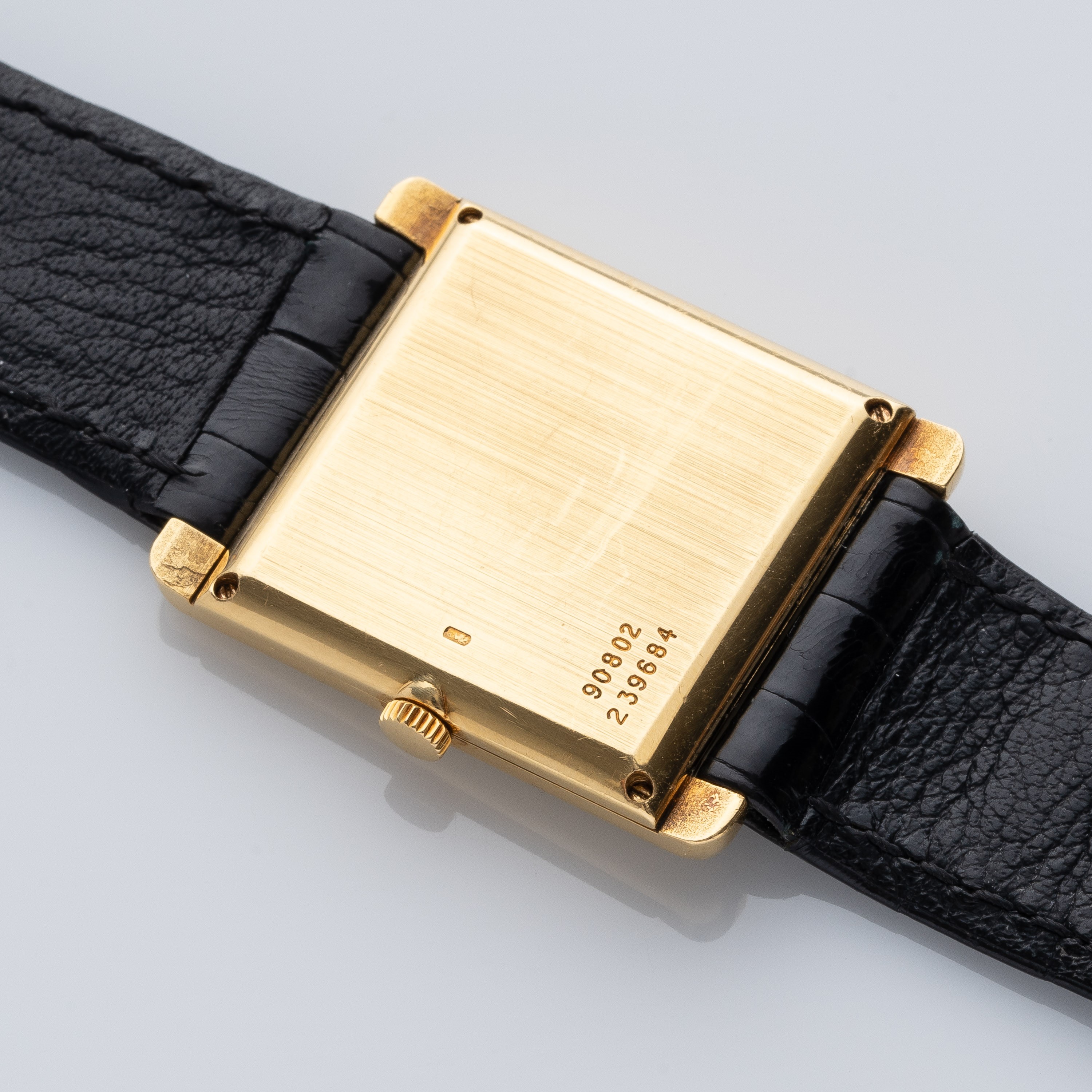 Piaget - Tank — orologio da polso in oro giallo 18 kt con quadrante in giada verde