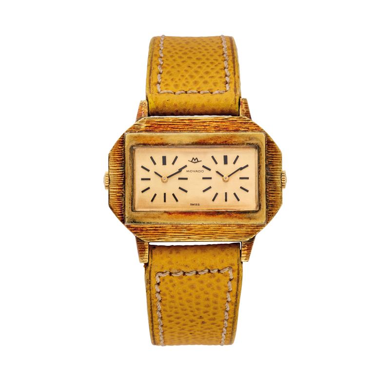 Movado - Dual Time, orologio a carica manuale con doppio fuso orario