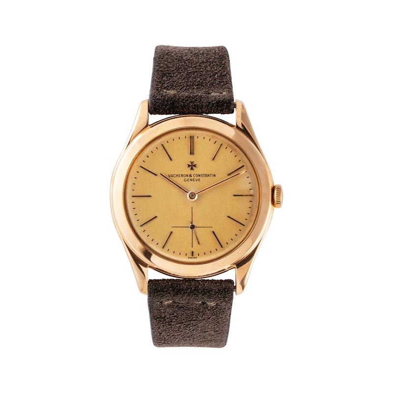 Vacheron Constantin - Calatrava 4600, orologio da polso a carica manuale in oro rosa 18 kt con pi...