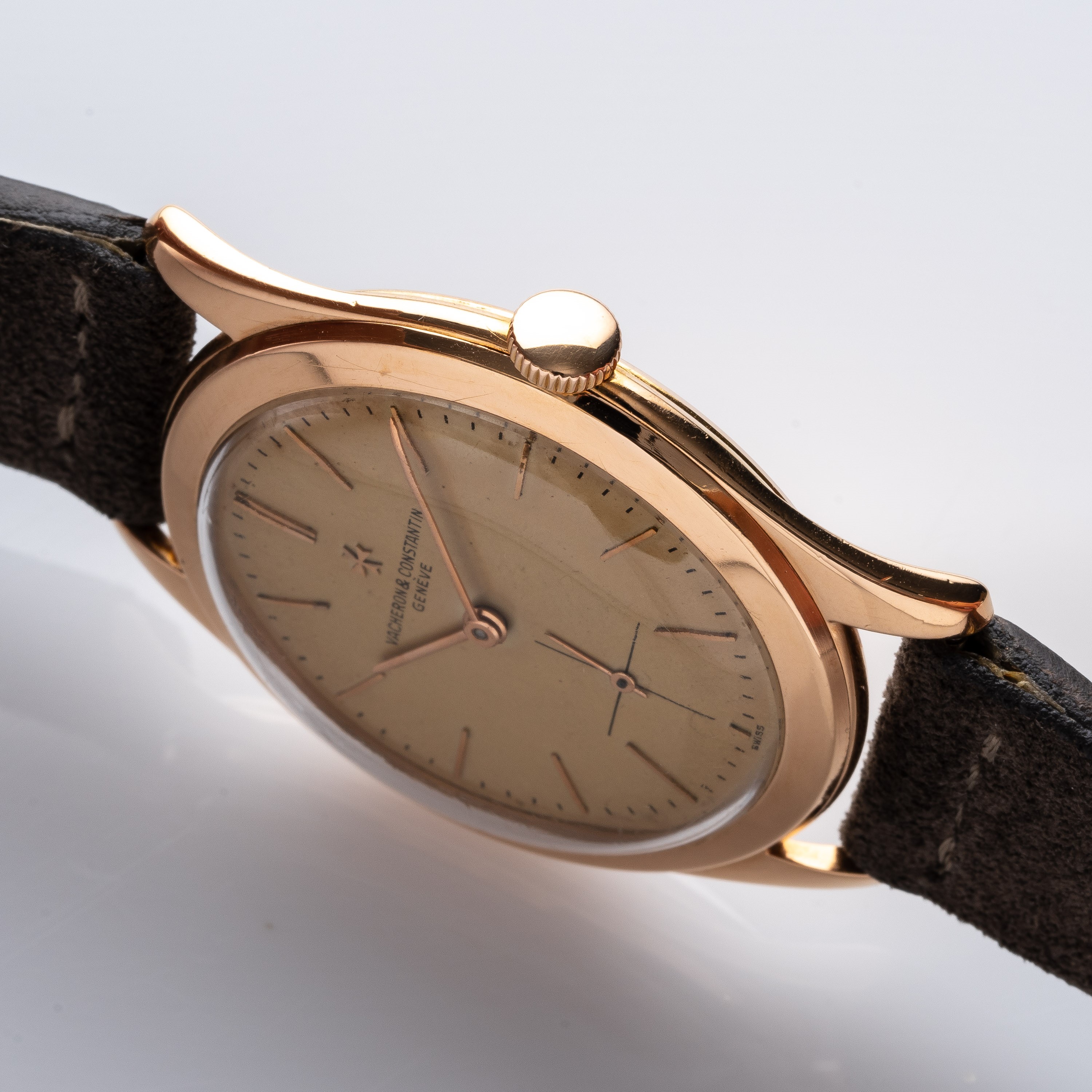 Vacheron Constantin - Calatrava 4600, orologio da polso a carica manuale in oro rosa 18 kt con pi...