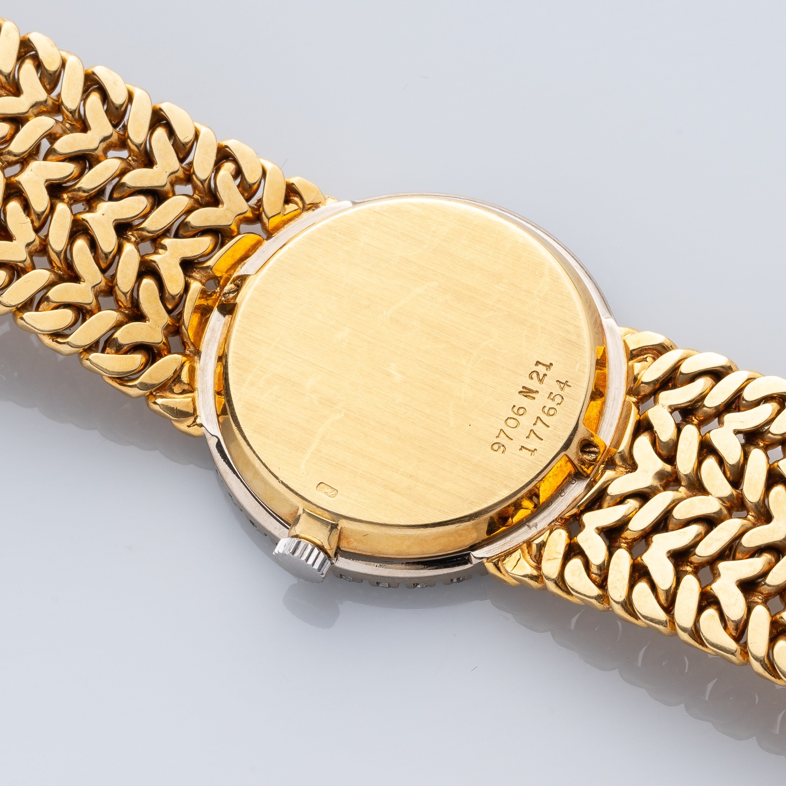 Piaget - Orologio da donna con bracciale integrato, carica manuale, oro 18 kt e quadrante in occh...