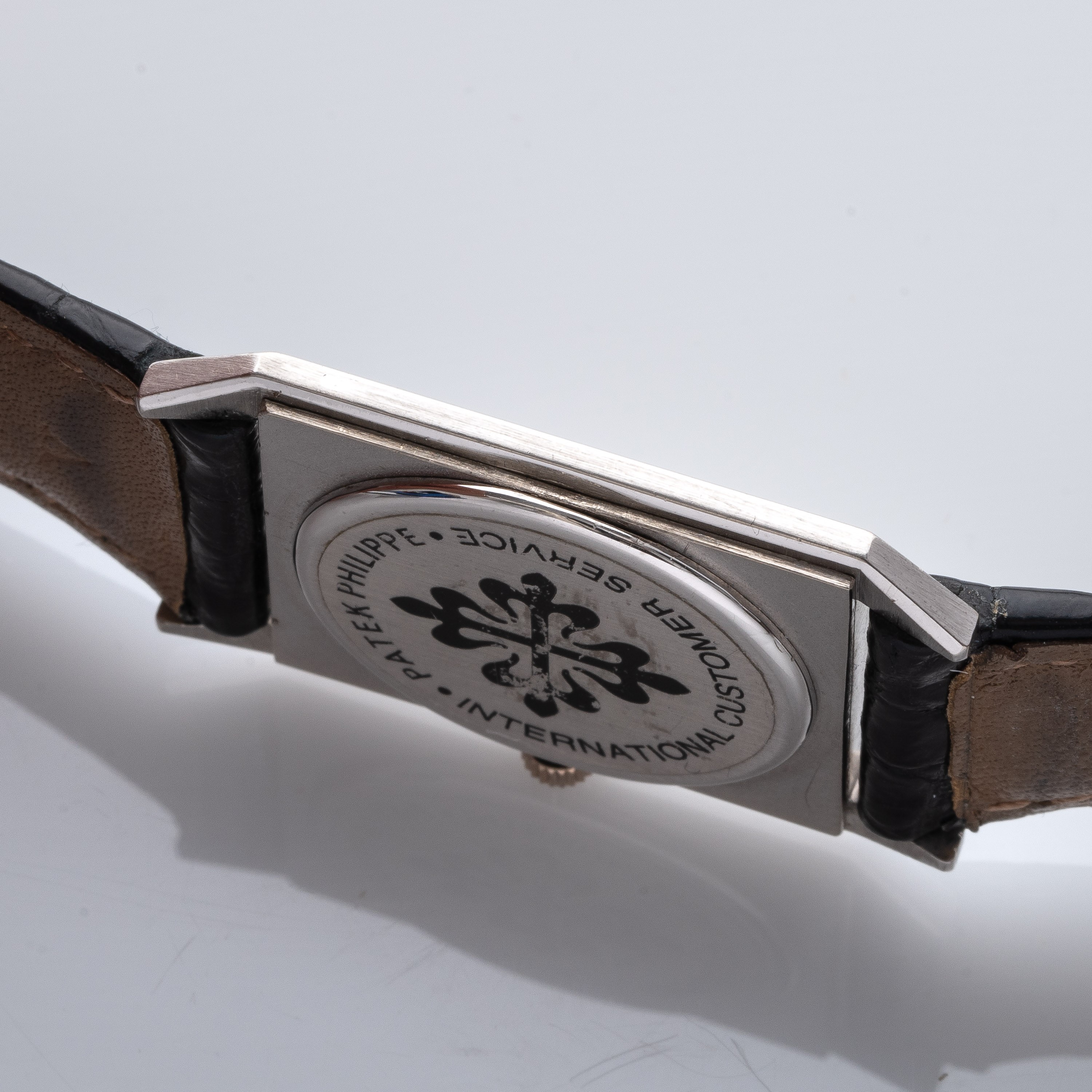 Patek Philippe - Tank, orologio da polso in oro bianco 18 kt a carica manuale (175) con estratto ...