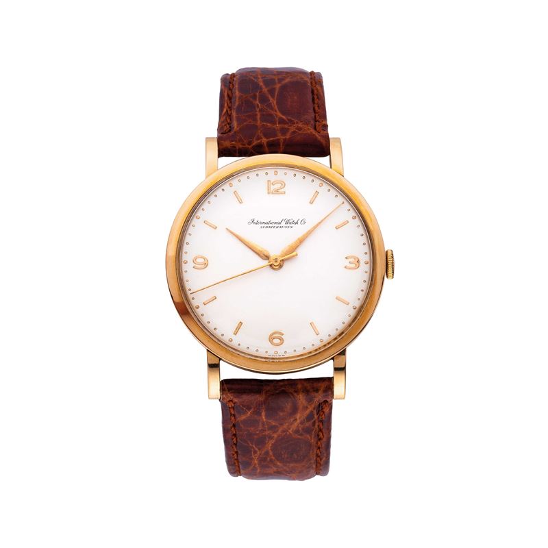 Iwc - Calatrava oversize — oro giallo 18 kt, orologio da polso a carica manuale con piccoli secon...