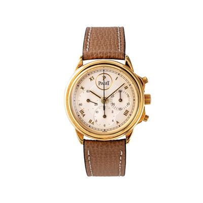 Governeur cronografo a carica manuale in oro giallo 18 kt