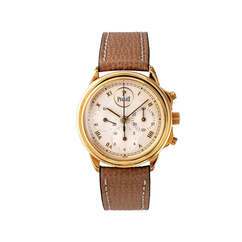 Piaget - Governeur cronografo a carica manuale in oro giallo 18 kt