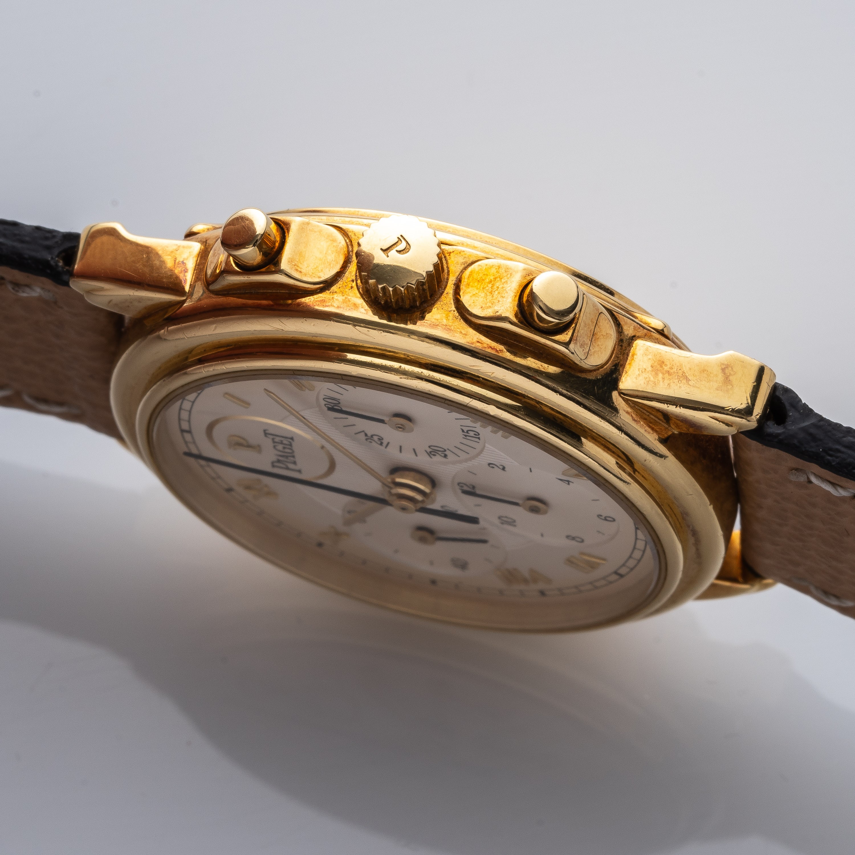 Piaget - Governeur cronografo a carica manuale in oro giallo 18 kt