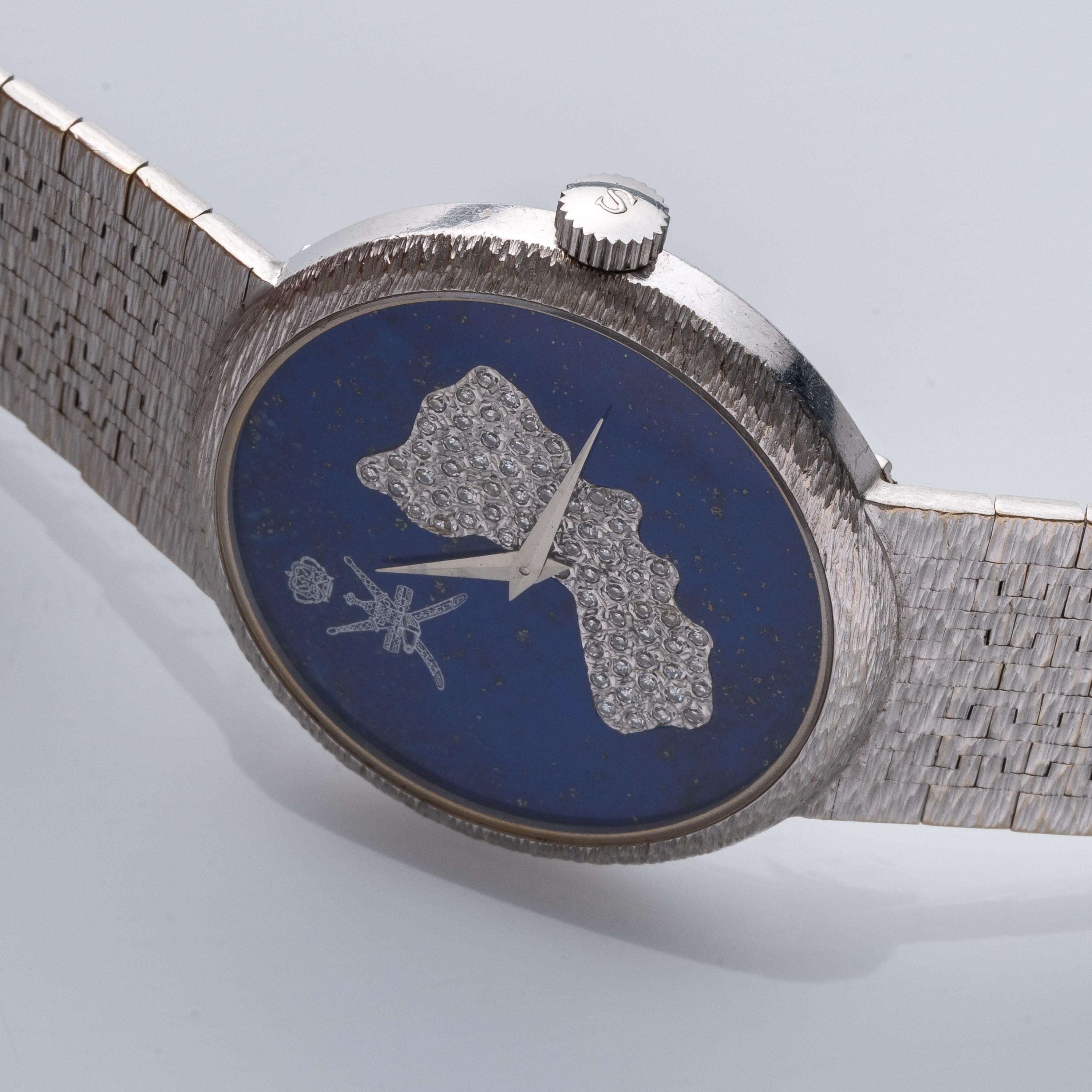 Piaget - Orologio da polso automatico in oro bianco 18 kt con quadrante in lapislazzuli e mappa d...