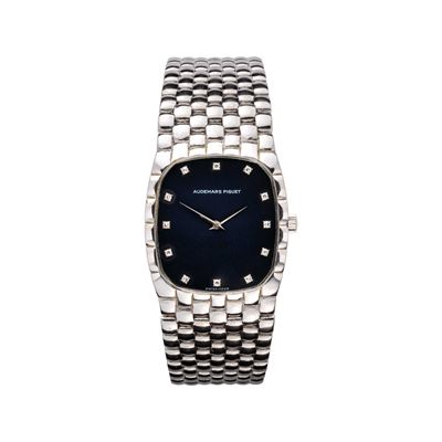 Cobra, orologio da polso in oro bianco 18 kt con diamanti, carica manuale