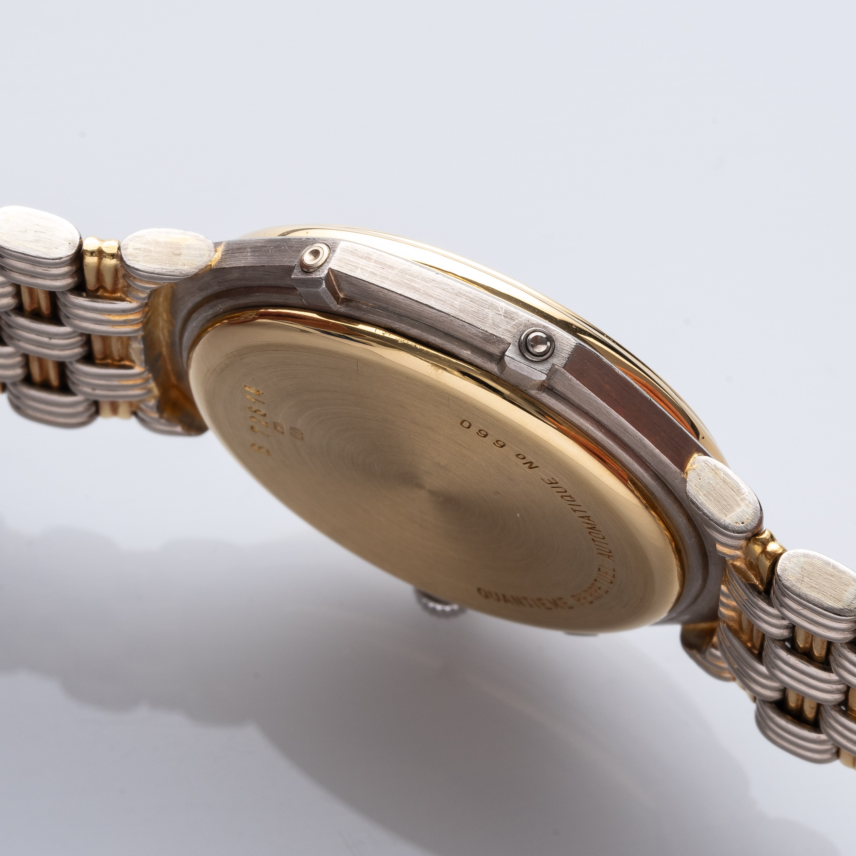 Audemars Piguet - Quantième Perpetual 5557CA, orologio da polso in oro giallo e bianco 18 kt con ...