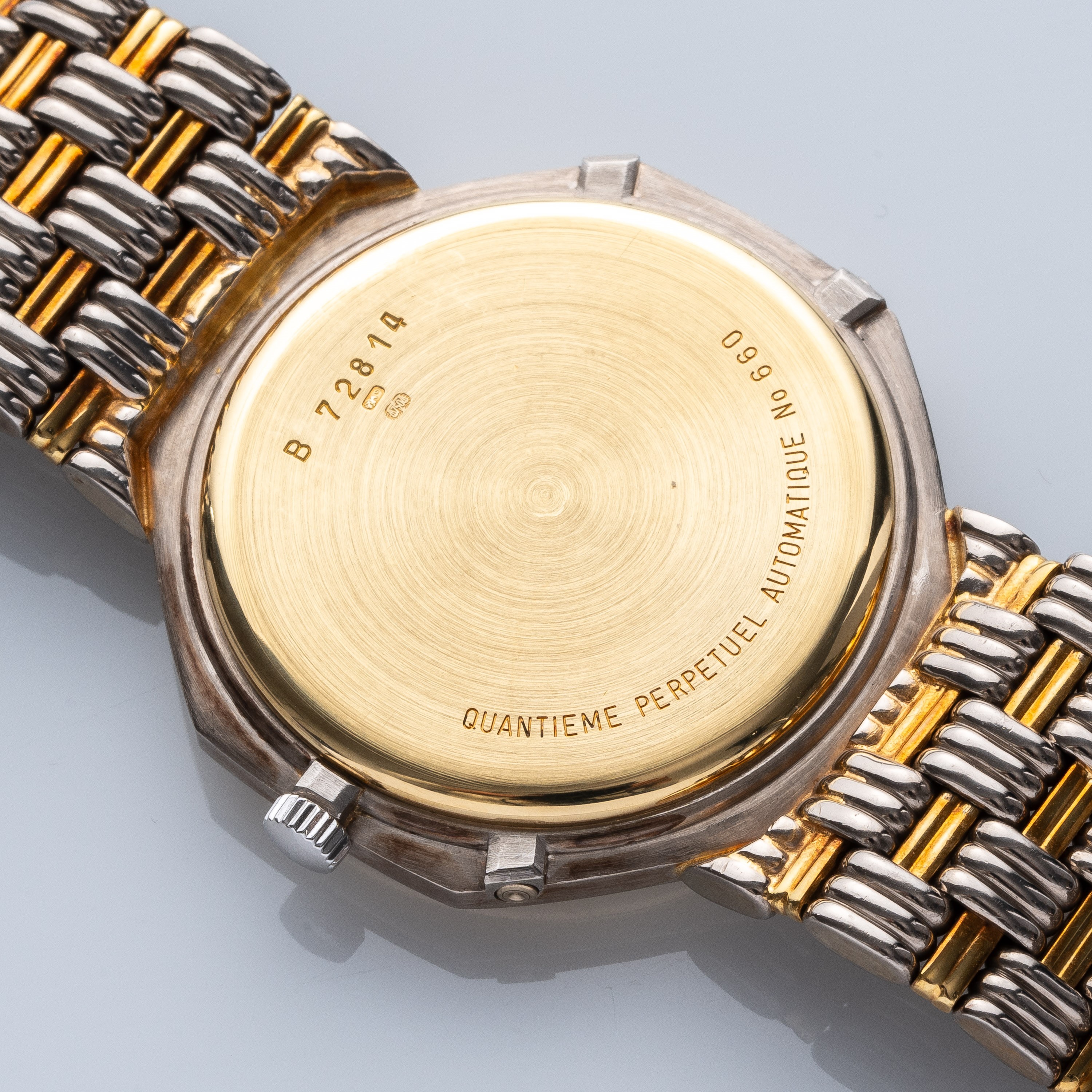 Audemars Piguet - Quantième Perpetual 5557CA, orologio da polso in oro giallo e bianco 18 kt con ...