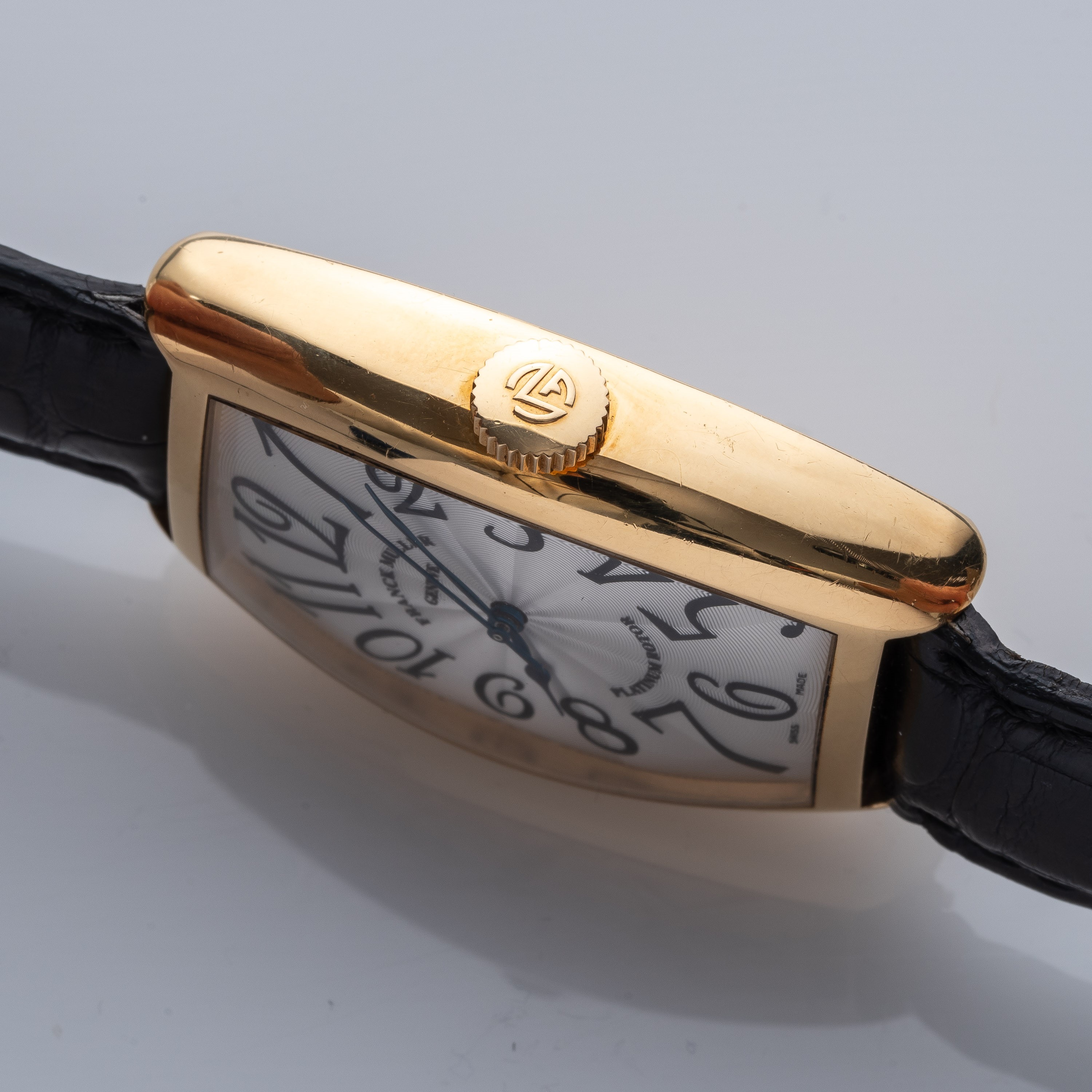 Franck Muller - Casablanca 5850SC — orologio automatico in oro giallo 18 kt con quadrante bianco
