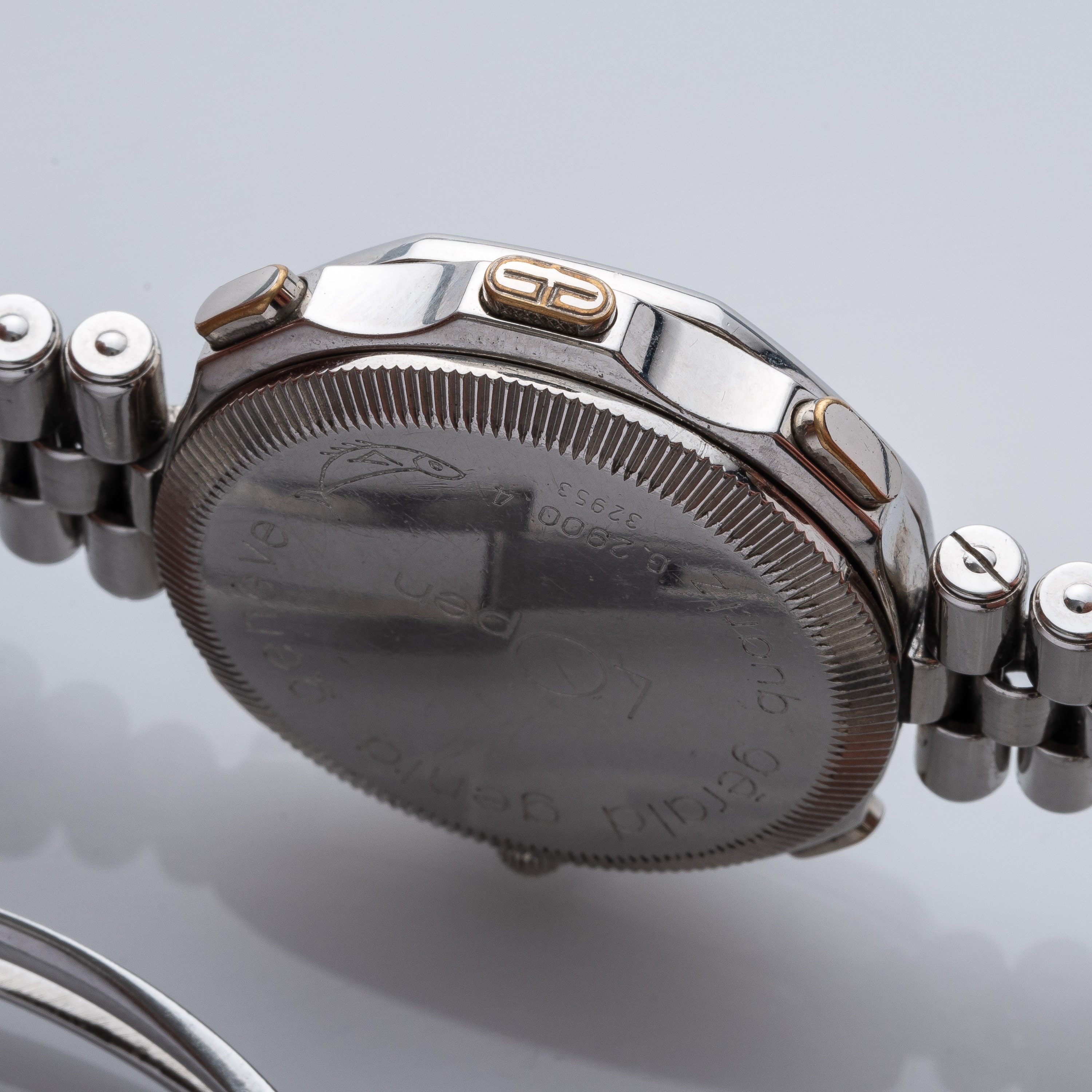 Gerald Genta - L’Open G2900.4 orologio in acciaio al quarzo (1990) con contatori golf
