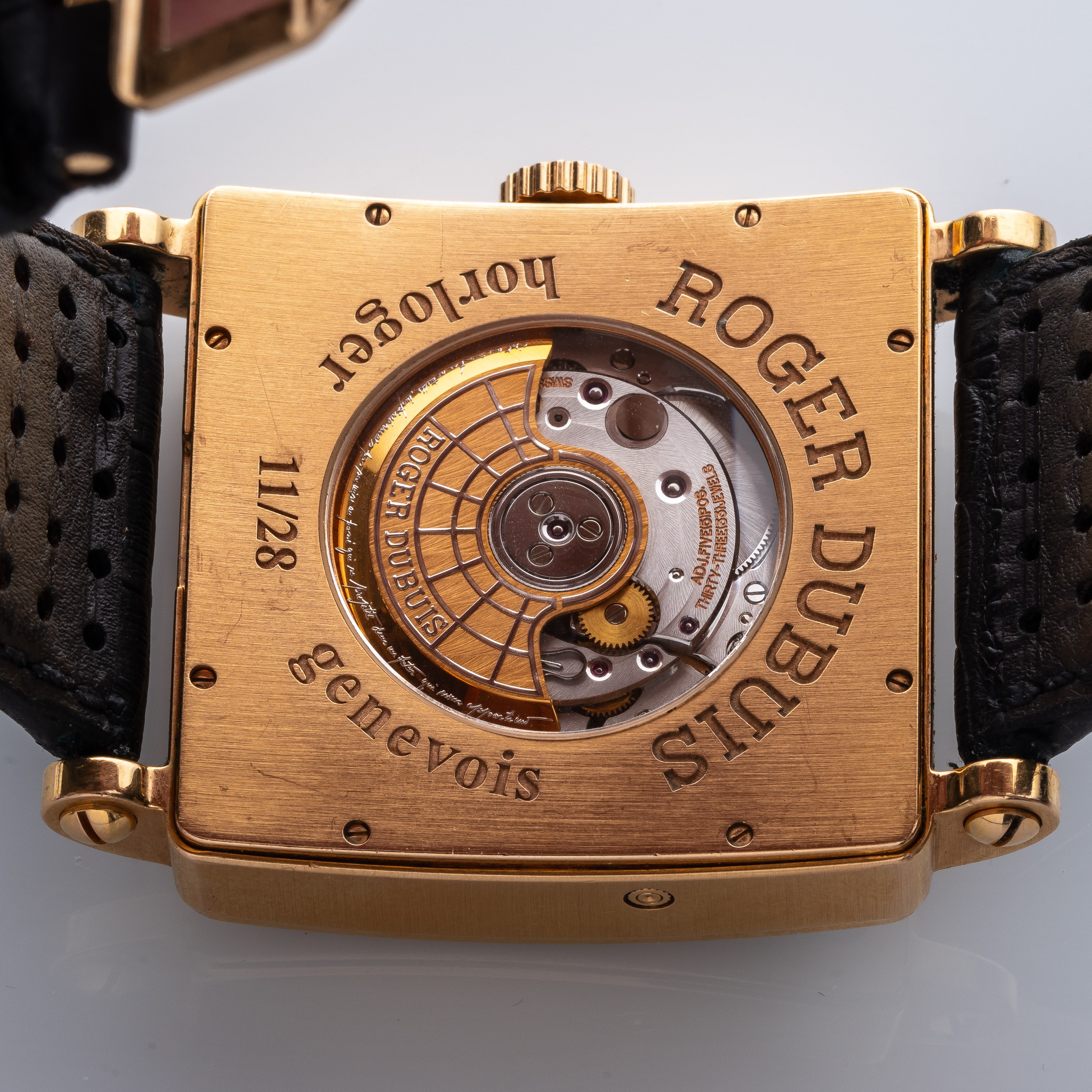 Roger Dubuis - Golden Square G40 — Orologio a carica automatica in oro giallo 18 kt con calendari...