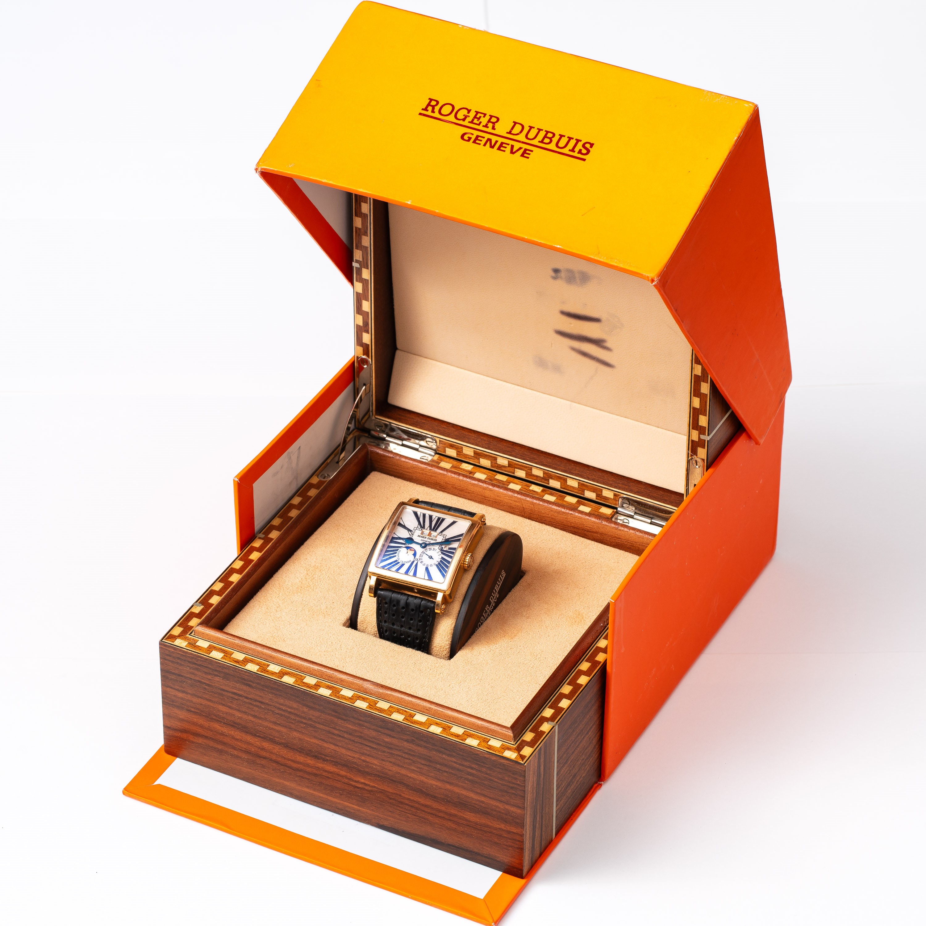 Roger Dubuis - Golden Square G40 — Orologio a carica automatica in oro giallo 18 kt con calendari...