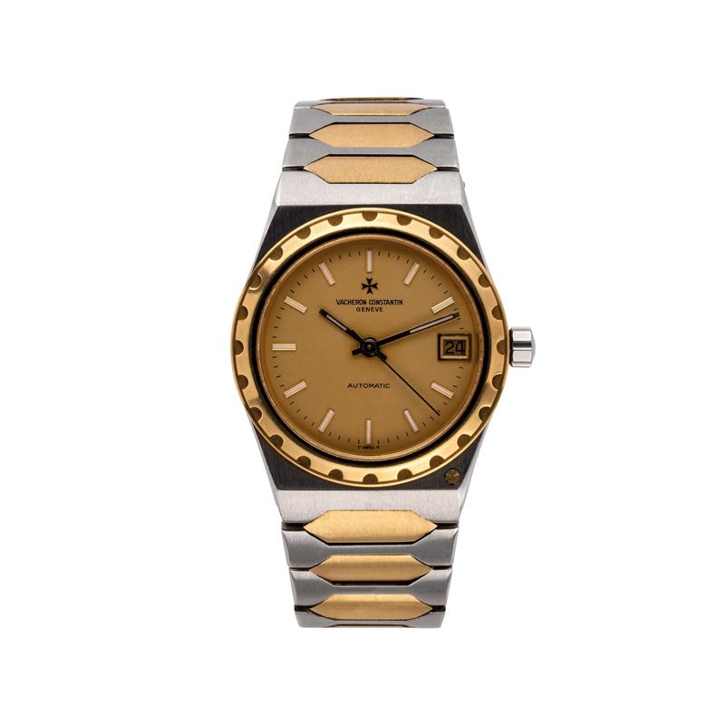 Vacheron Constantin - Overseas 222, orologio automatico in oro giallo 18 kt e acciaio con quadran...