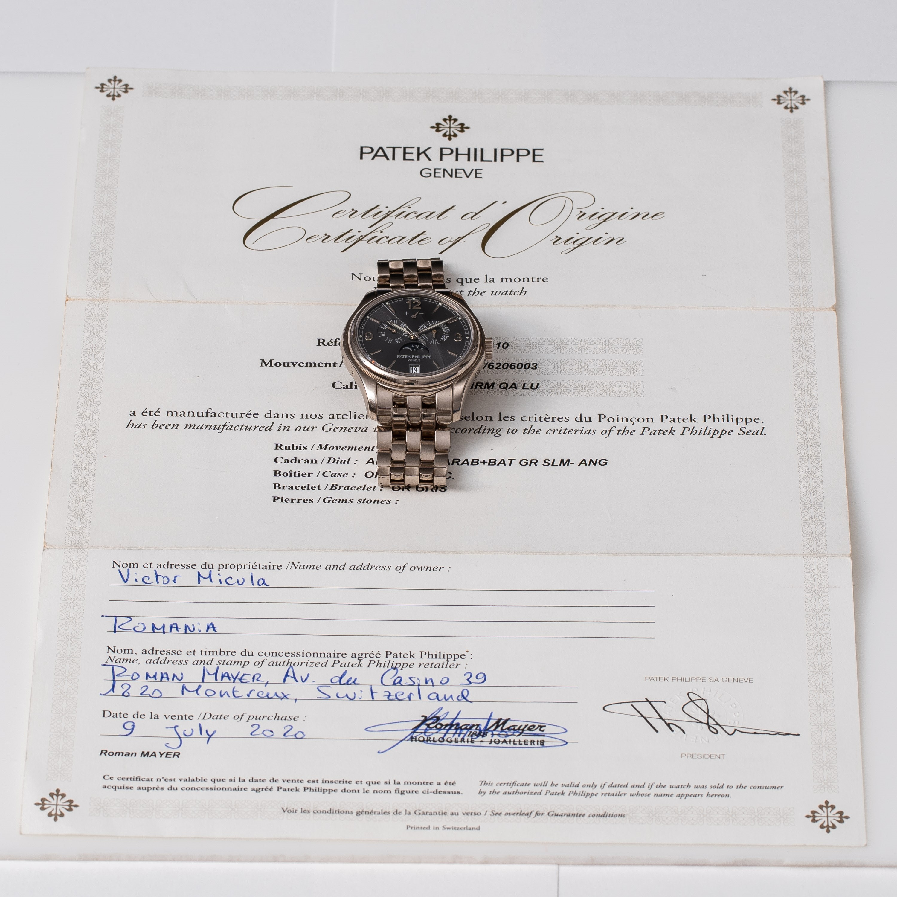Patek Philippe - Calendario Annuale 5146/1G010 in oro bianco 18 kt