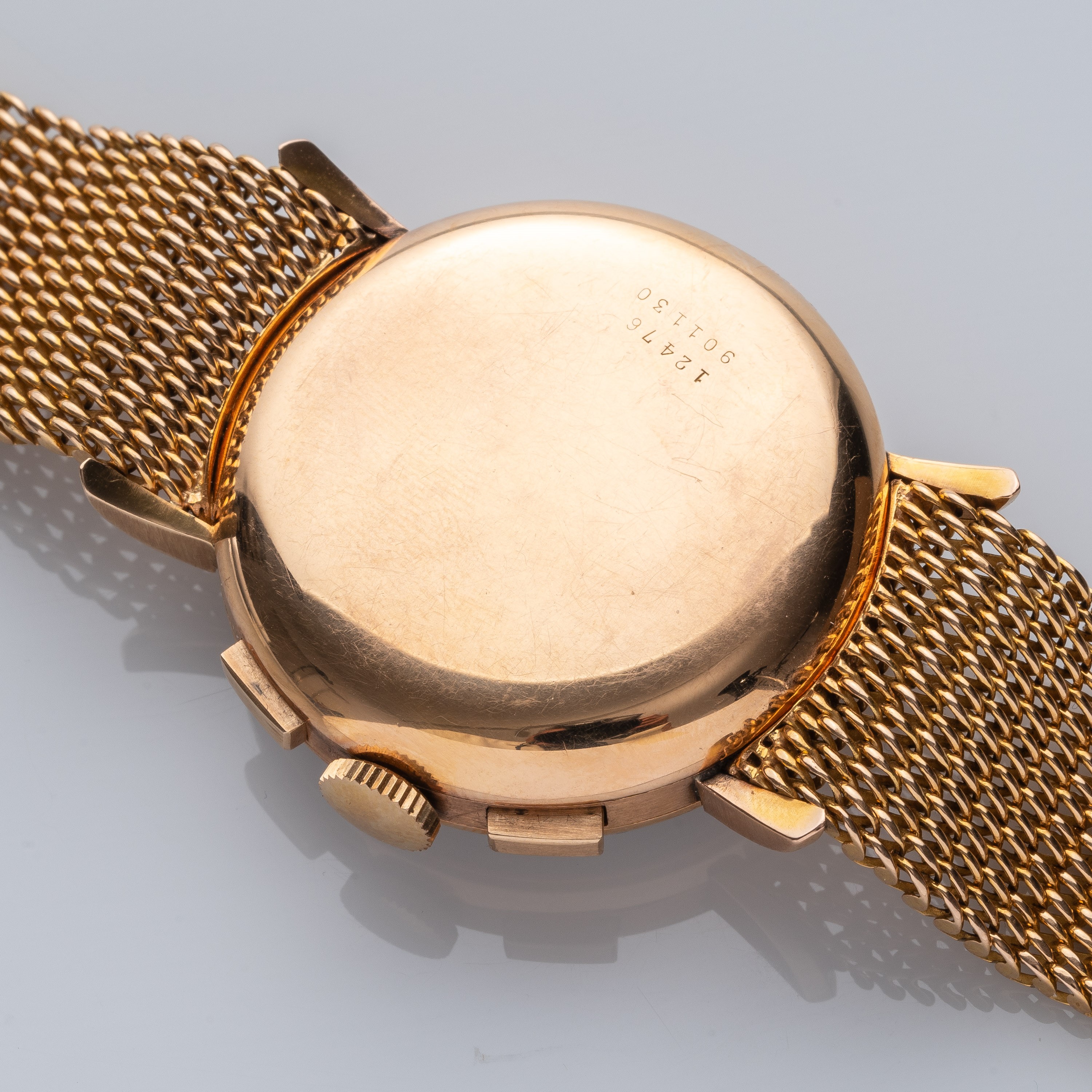 Universal Geneve - Cronografo Pulsometrico in oro rosa 18kt con quadrante rosa e carica manuale
