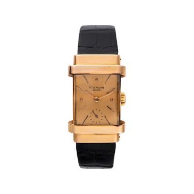 Tank, orologio a carica manuale in oro rosa 18 kt