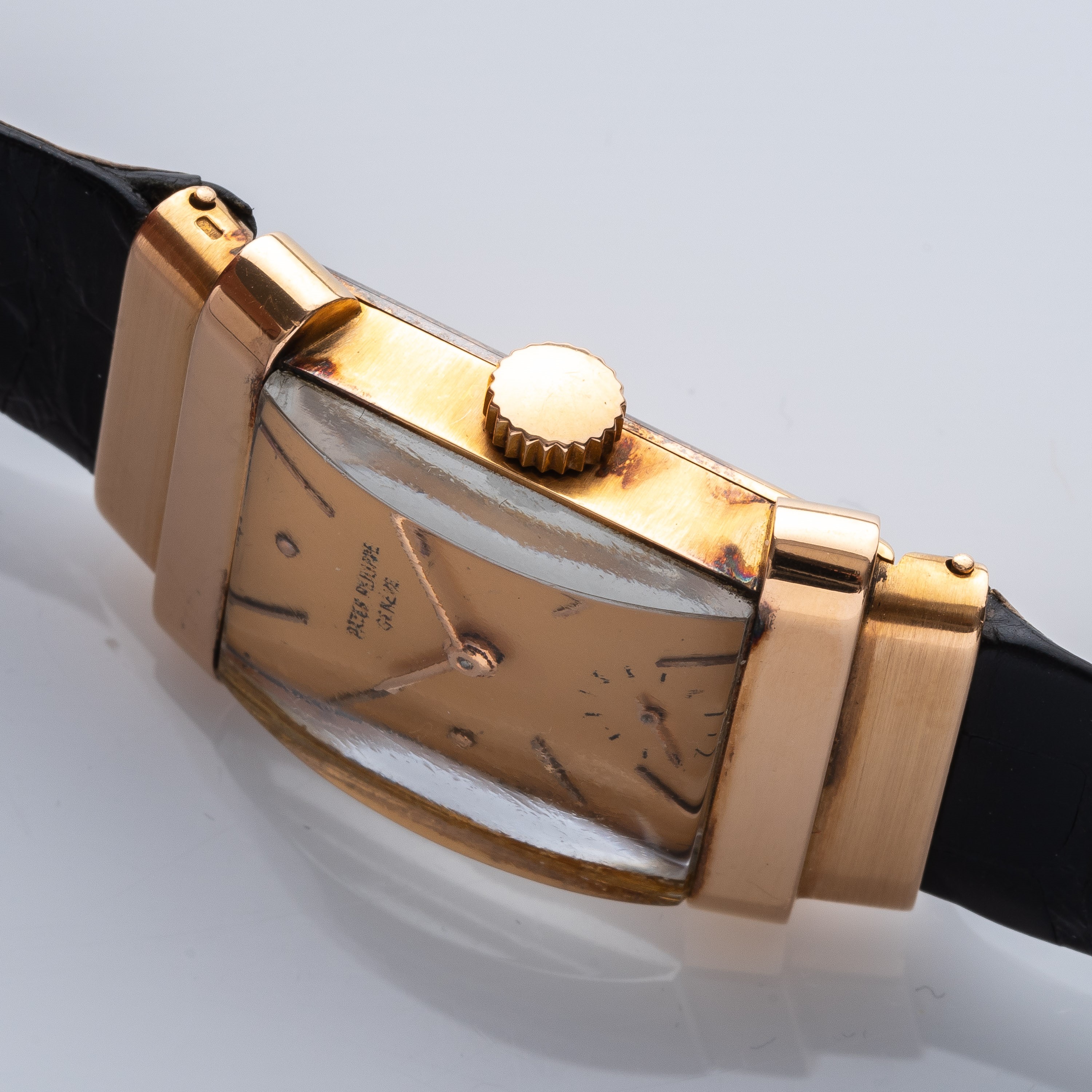 Patek Philippe - Tank, orologio a carica manuale in oro rosa 18 kt