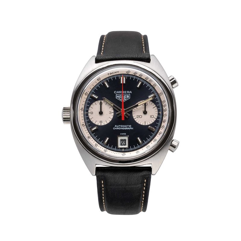 Heuer - Carrera 1153 cronografo automatico in acciaio
