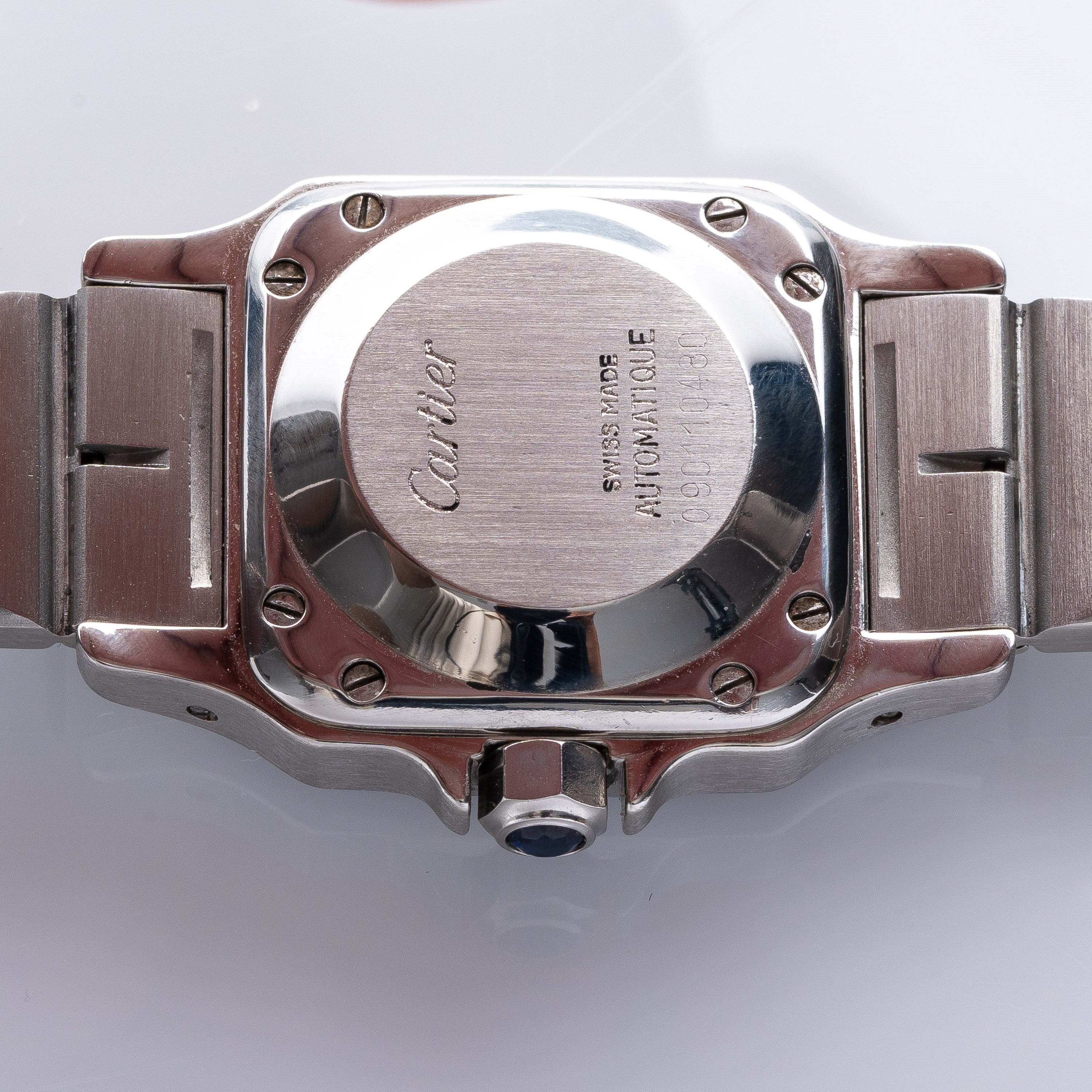 Cartier - Santos Carrée, orologio da donna in acciaio con carica automatica ed ETA 2671