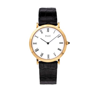 Altipiano 902 – Orologio da polso solo tempo in oro giallo 18 kt con quadrante bianco