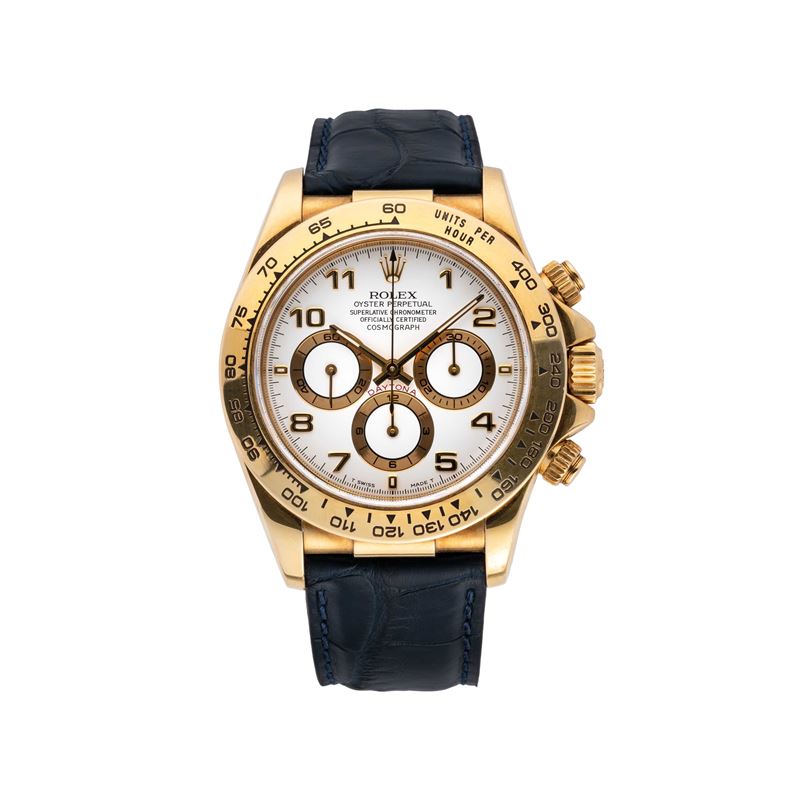 Rolex - Daytona 16518 — cronografo automatico in oro giallo 18 kt con quadrante bianco (1998)