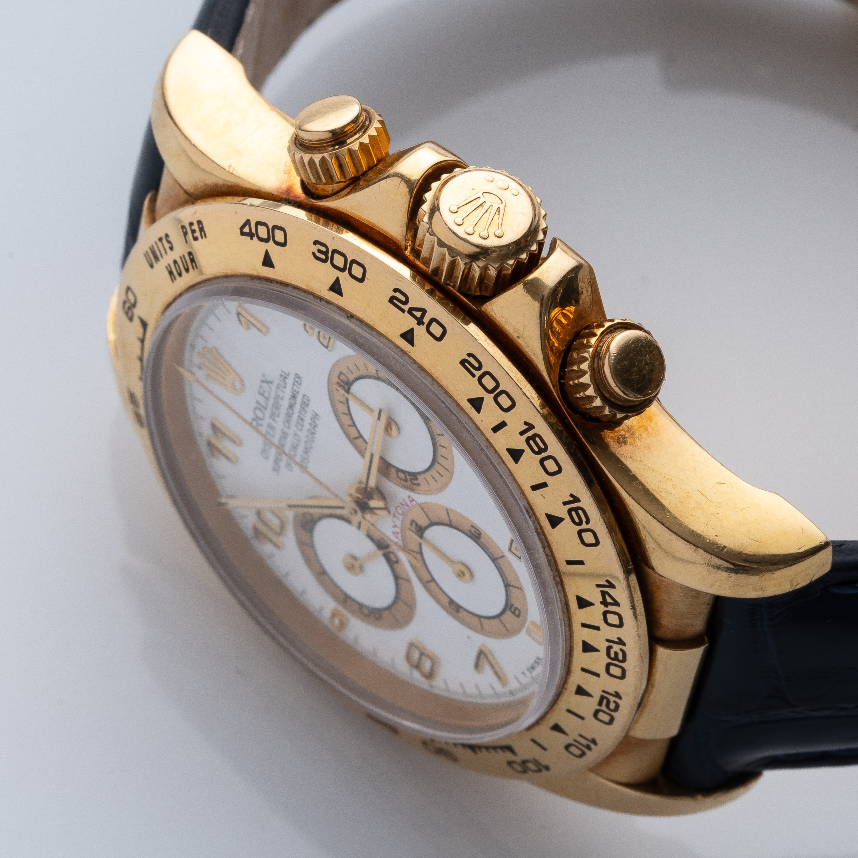 Rolex - Daytona 16518 — cronografo automatico in oro giallo 18 kt con quadrante bianco (1998)