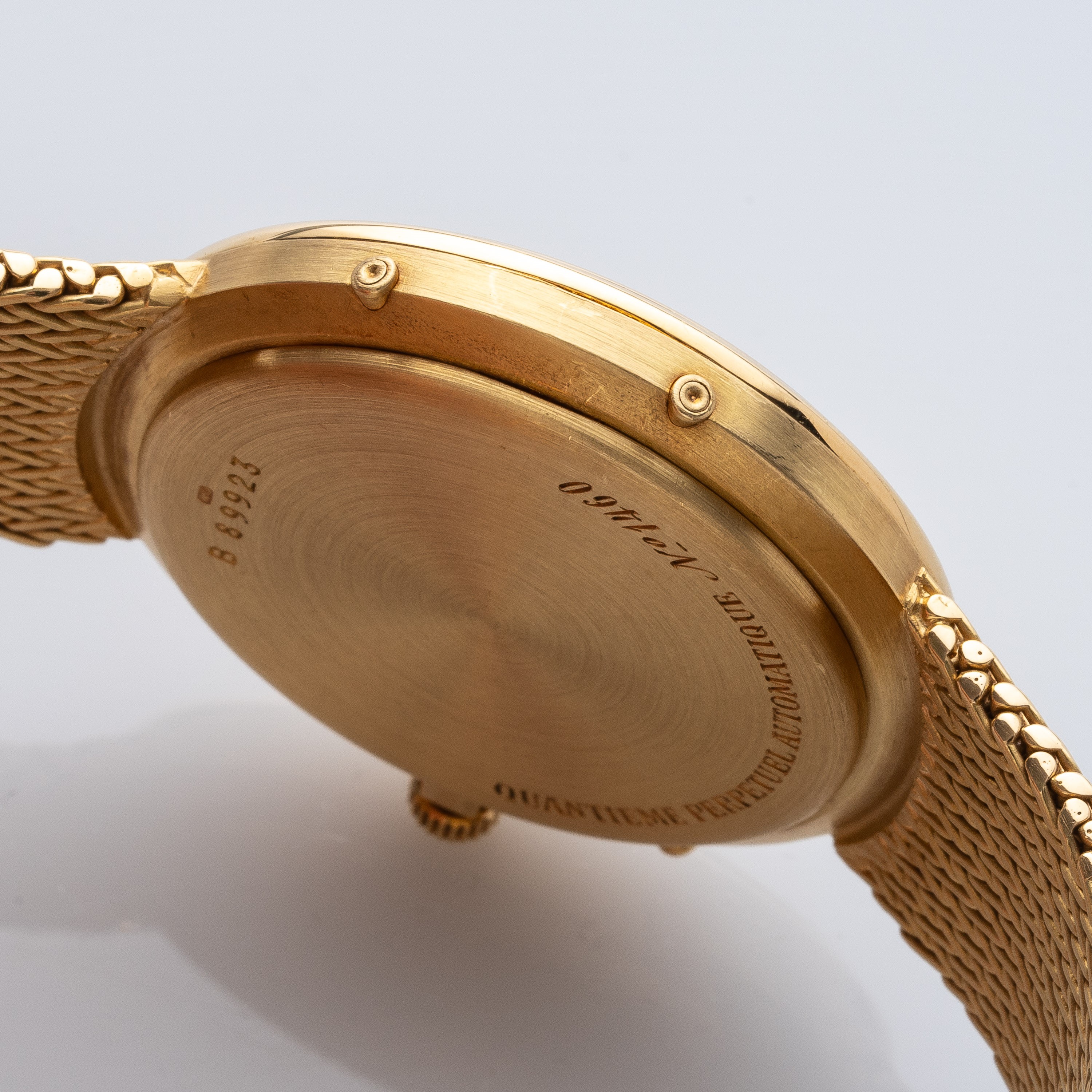 Audemars Piguet - Quantième Perpetual Automatico, oro giallo 18 kt, quadrante champagne