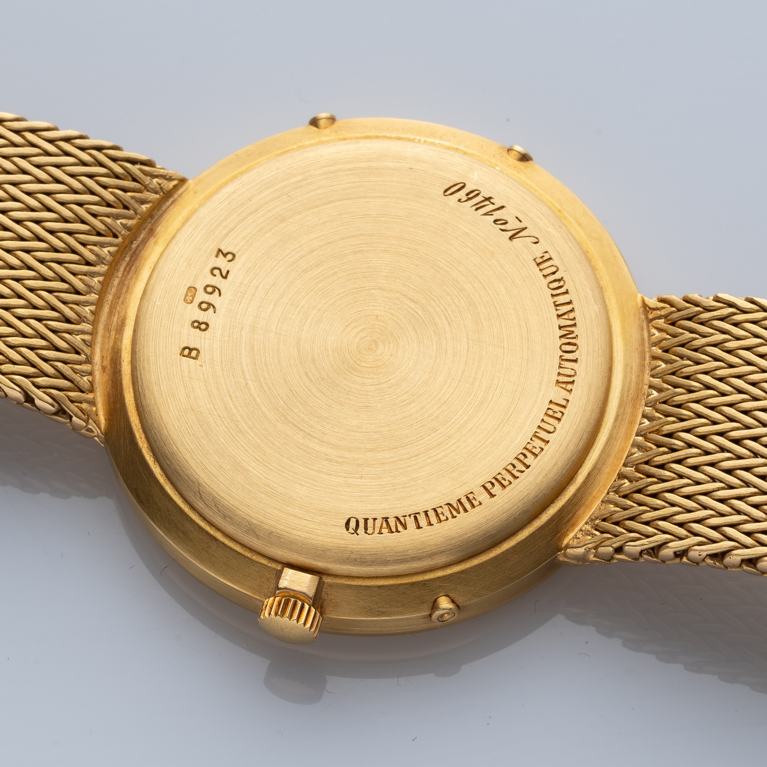 Audemars Piguet - Quantième Perpetual Automatico, oro giallo 18 kt, quadrante champagne
