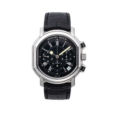 Master Chronograph — cronografo automatico in acciaio con quadrante nero