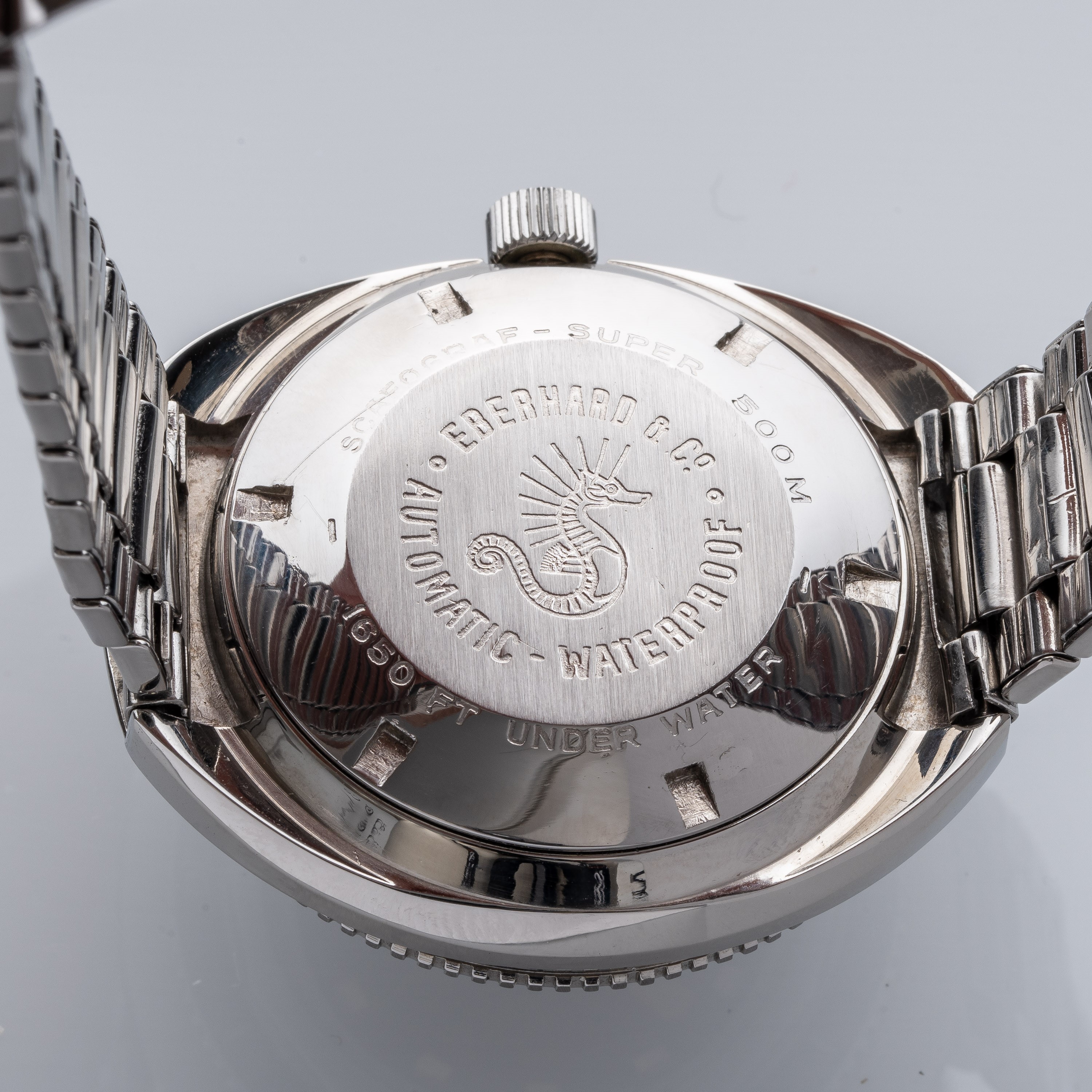 Eberhard - Scafograf 26022 — orologio subacqueo automatico in acciaio con ghiera in bachelite