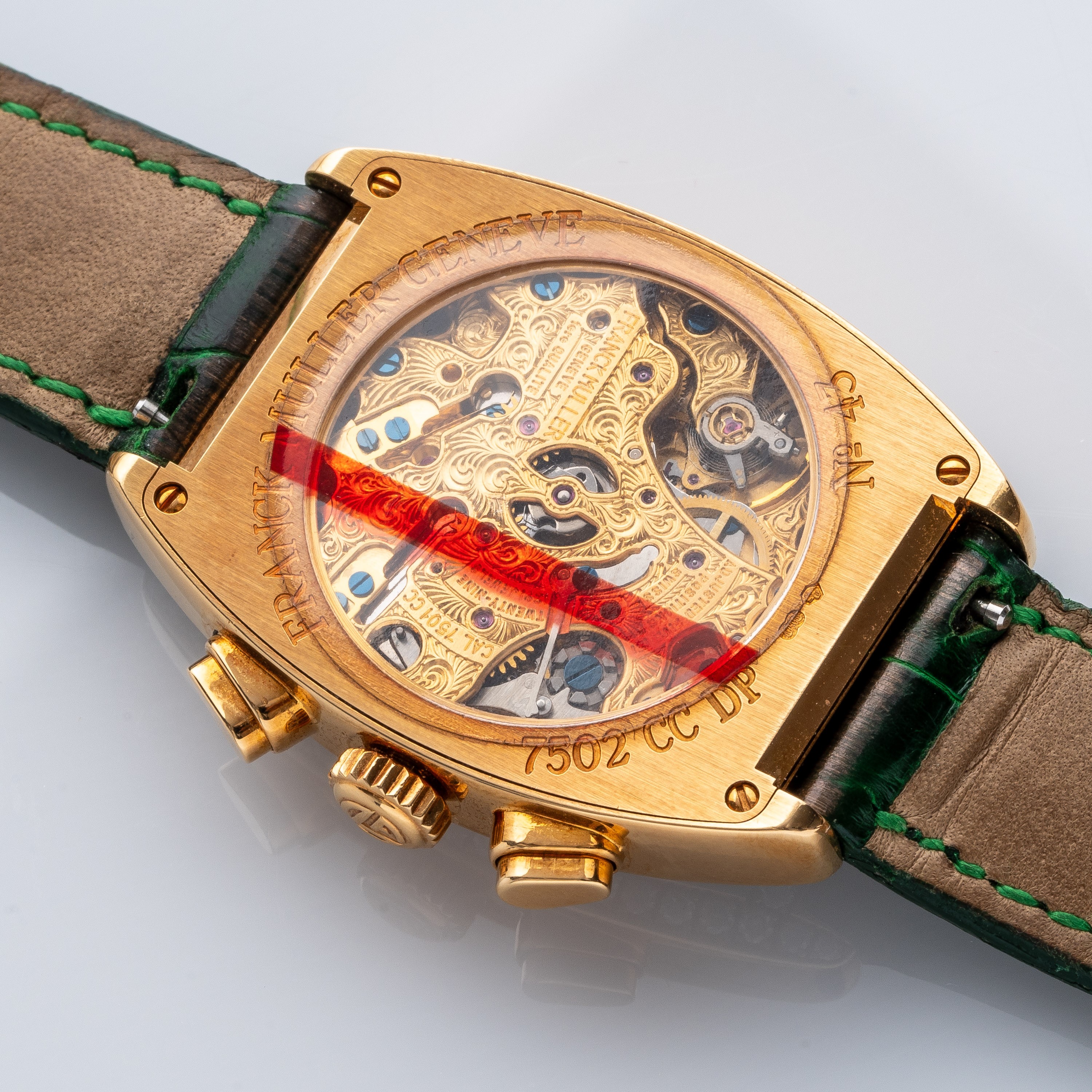 Franck Muller - Casablanca 7502 CC DP Cronografo manuale in oro giallo 18 kt con diamanti, quadra...