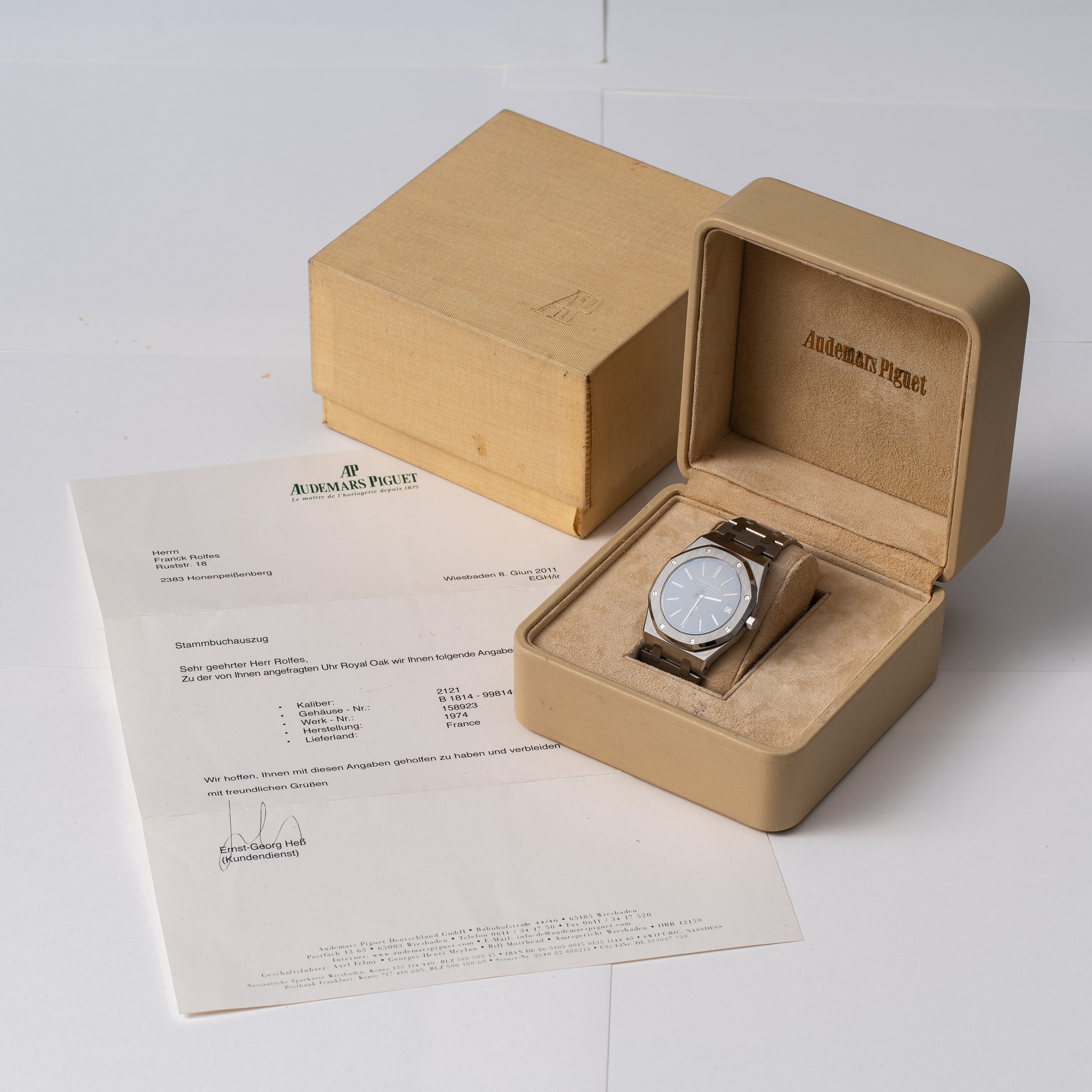 Audemars Piguet - Royal Oak 5402 in acciaio, orologio automatico con quadrante tropicale marrone