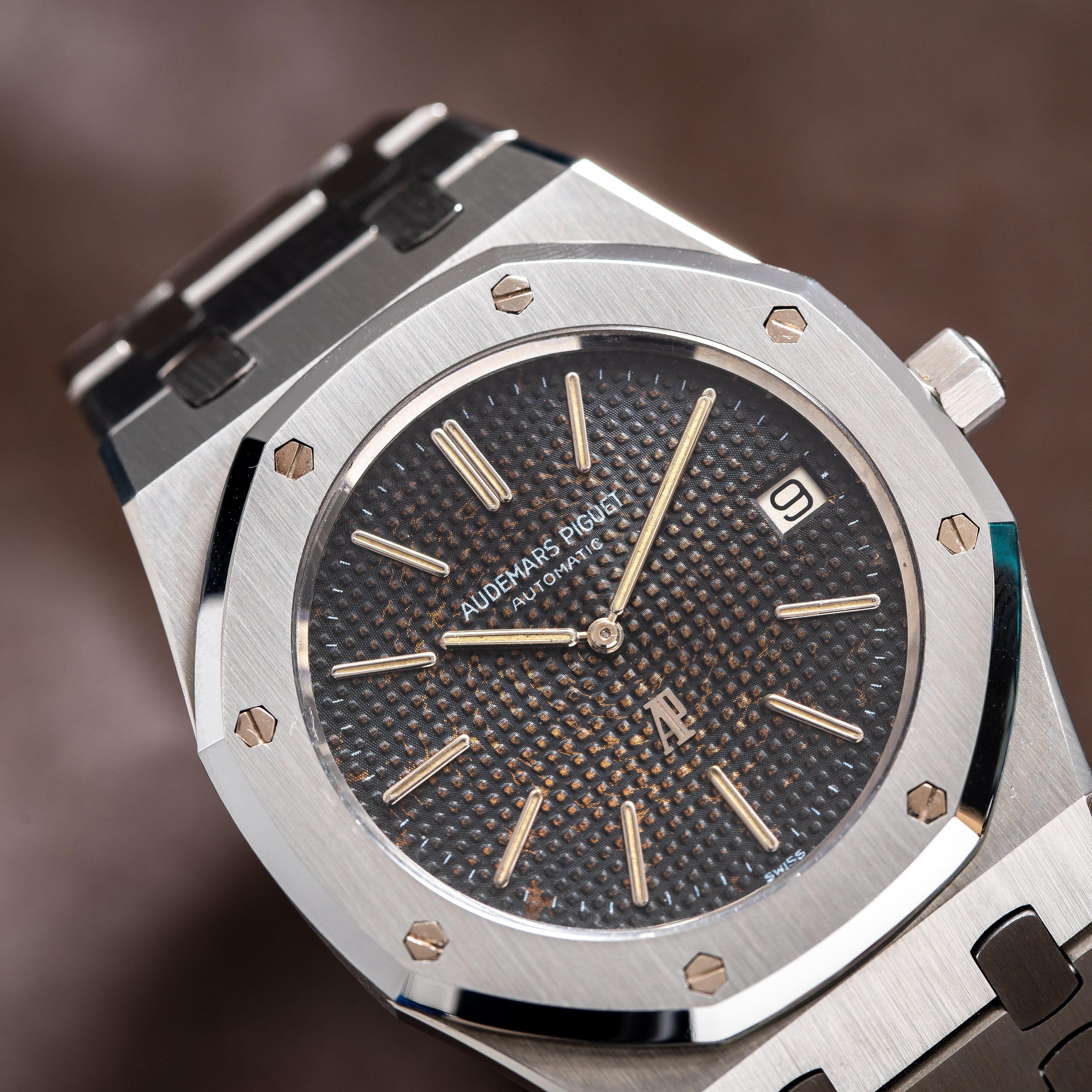 Audemars Piguet - Royal Oak 5402 in acciaio, orologio automatico con quadrante tropicale marrone