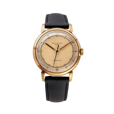 Calatrava 2482, orologio solo tempo in oro giallo 18 kt con quadrante bitonale, carica manuale (1...