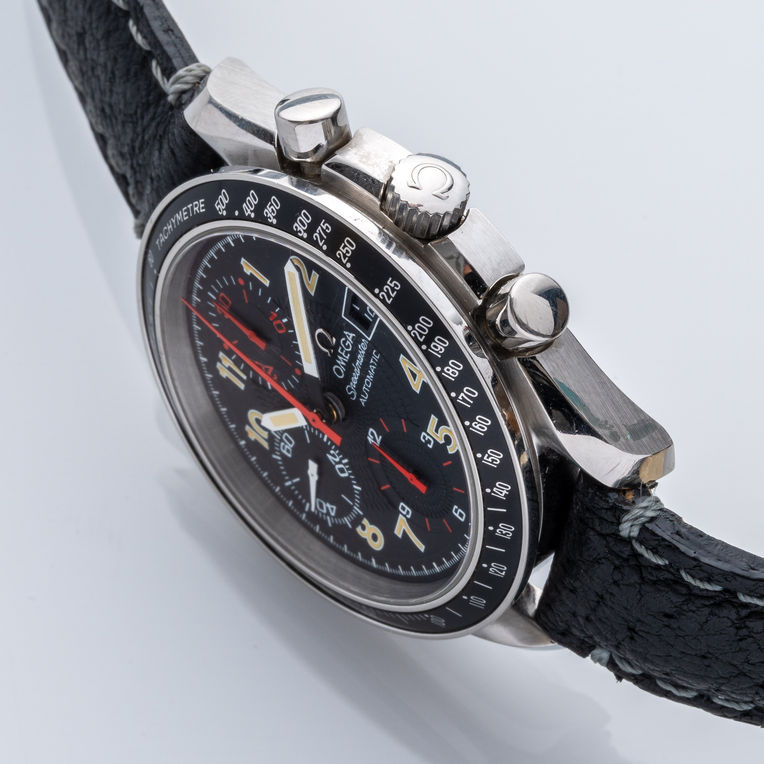 Omega - Speedmaster Automatico 1750083 (Cronografo sportivo in acciaio, quadrante nero, 1997)
