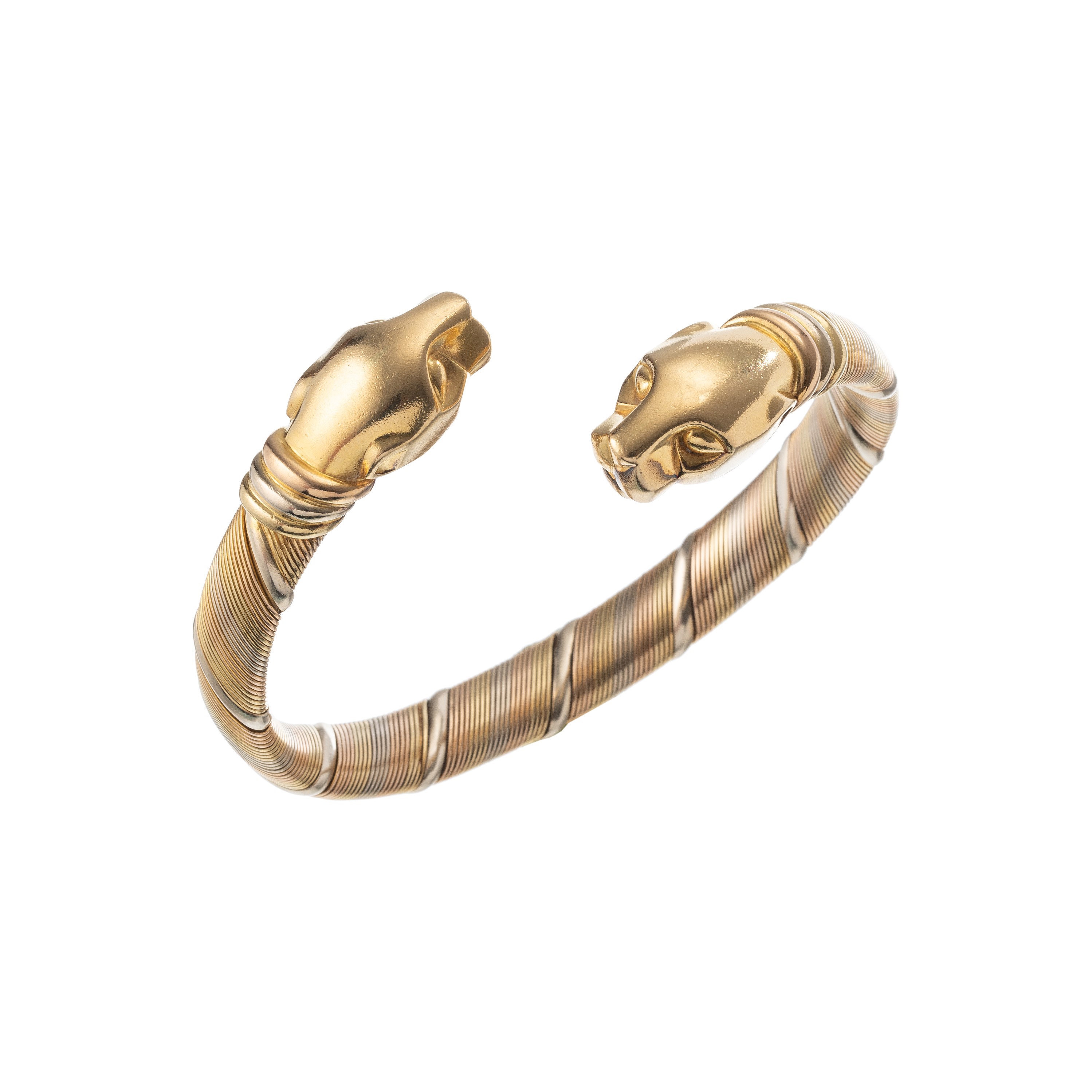 Cartier - Bracciale Cougar in oro giallo, rosso e bianco 18 kt