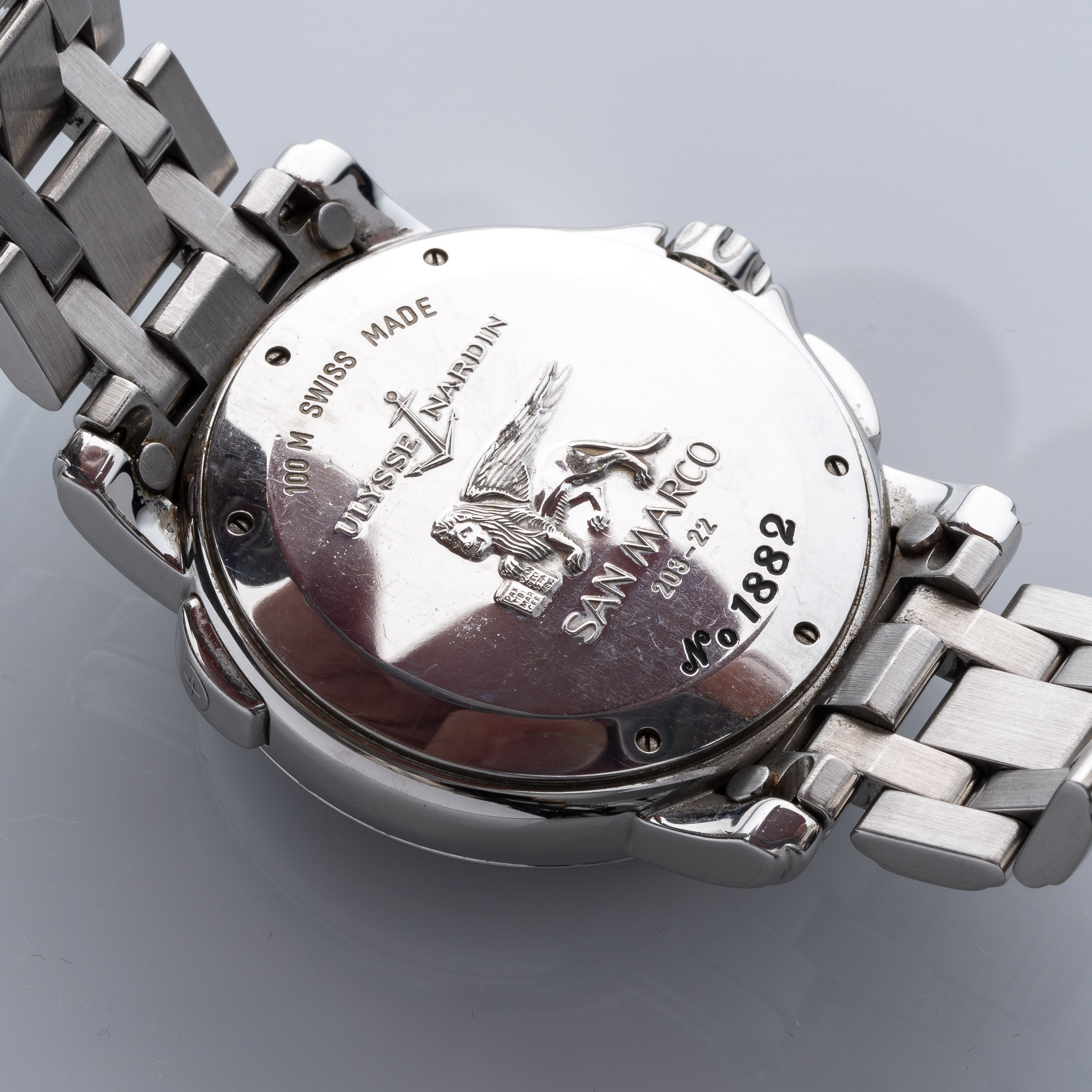 Ulysse Nardin - San Marco GMT — orologio GMT a carica automatica in acciaio con doppio fuso orari...