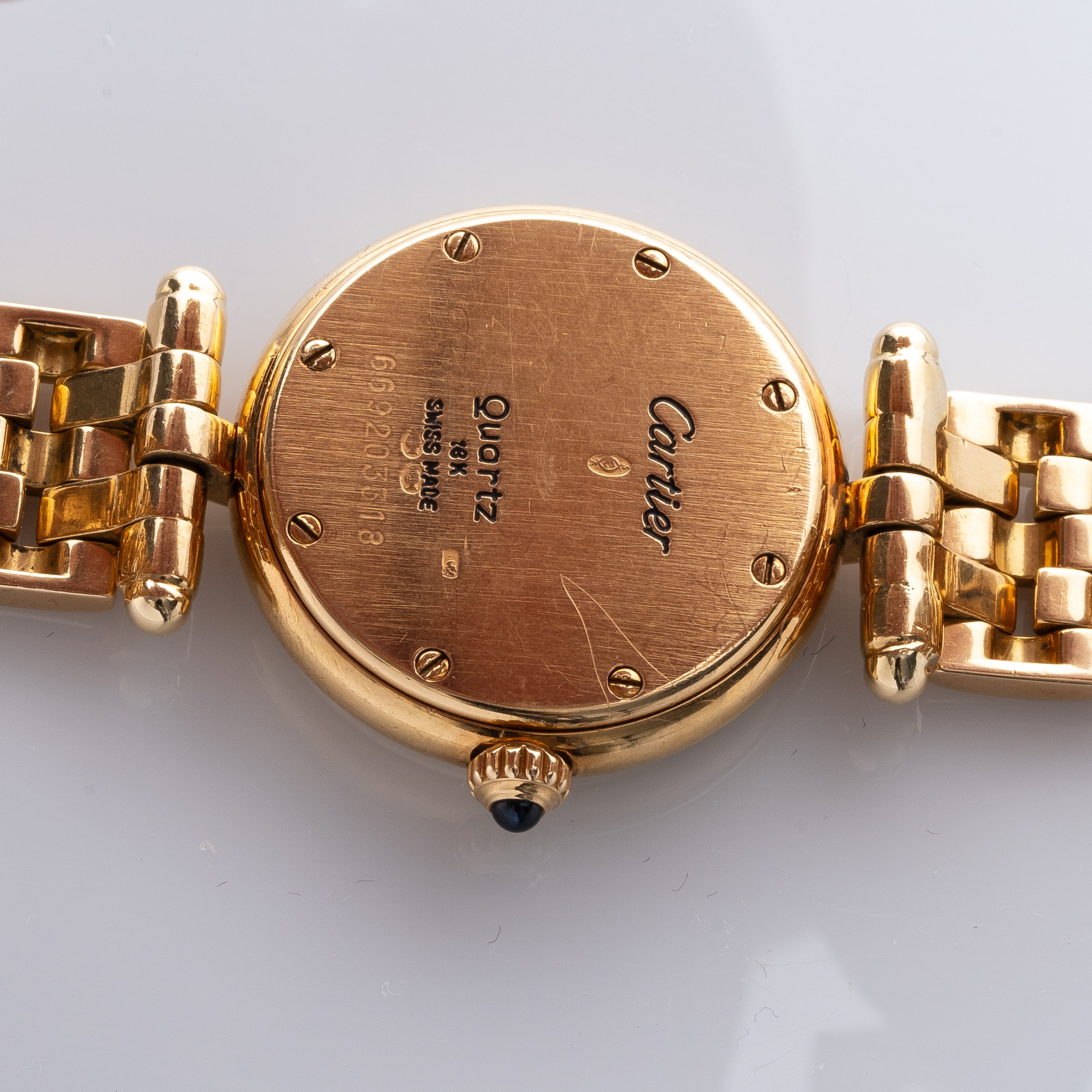 Cartier - Panthere Vendome — Orologio da donna al quarzo “solo tempo”, oro rosa 18 kt