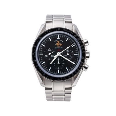 Speedmaster 50° Anniversario — Cronografo manuale in acciaio con quadrante nero, serie limitata 5...