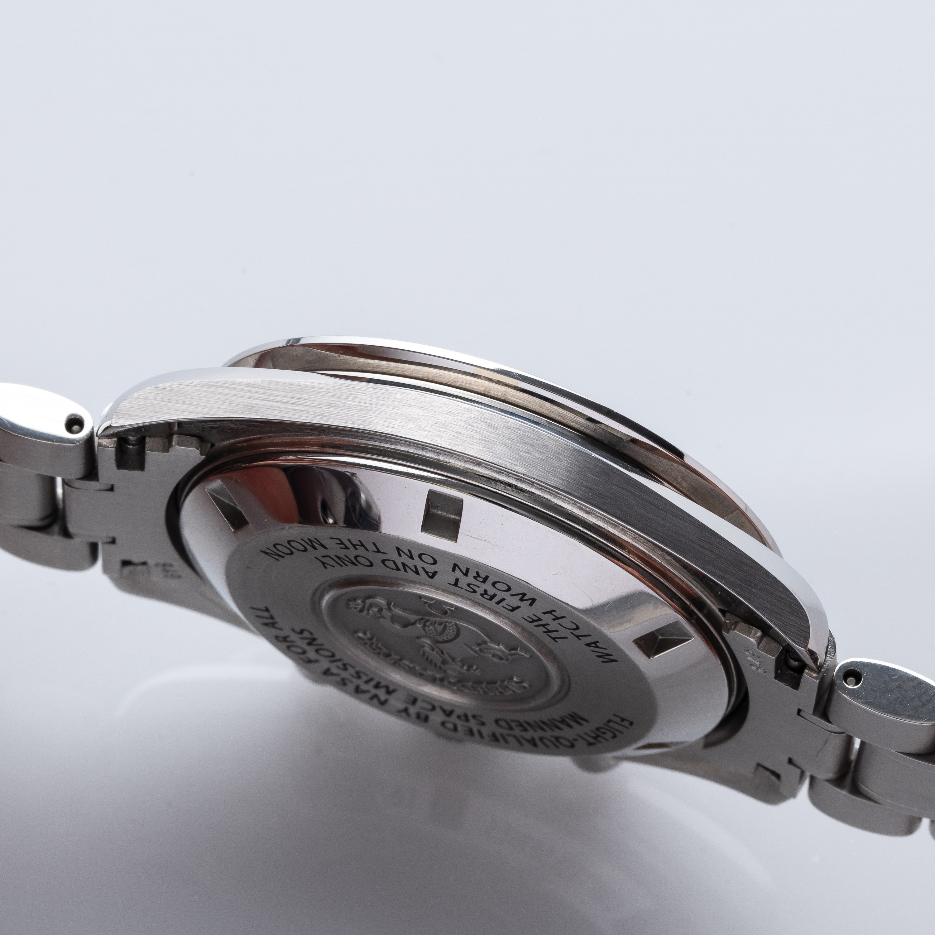 Omega - Speedmaster 50° Anniversario — Cronografo manuale in acciaio con quadrante nero, serie li...