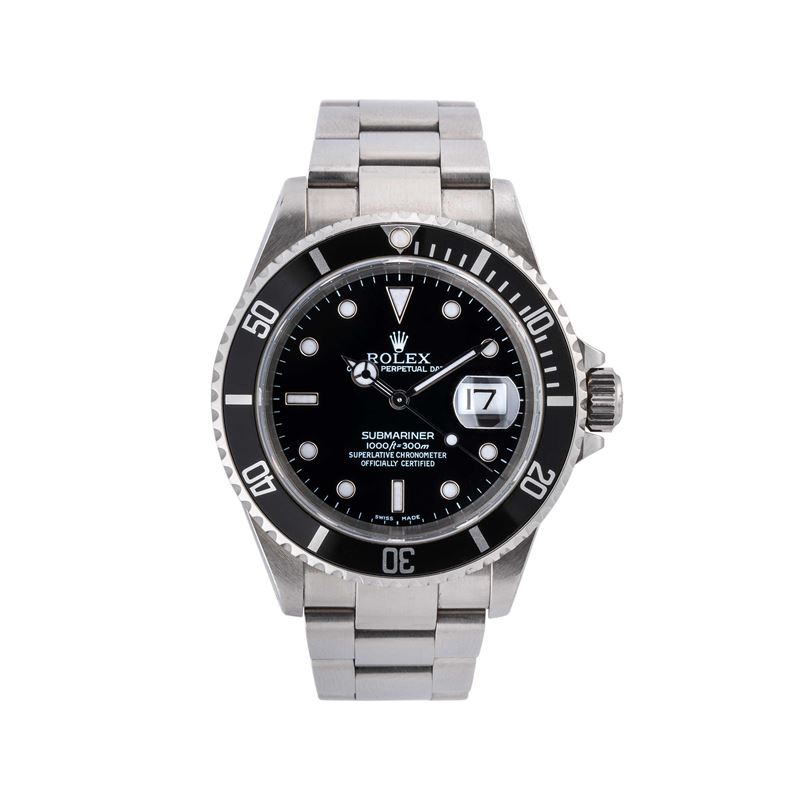 Rolex - Submariner Date 16610, orologio automatico in acciaio (Giraglia Cup 2000)