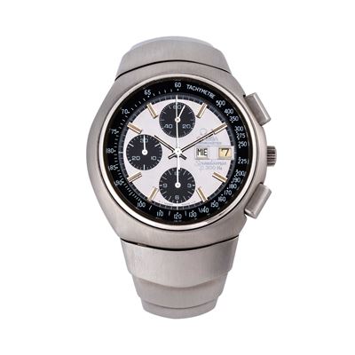 Speedmaster F300Hz (Speedsonic) — cronografo mecaquarzo con quadrante grigio a specchio