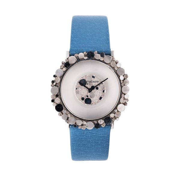 JAEGER LE COULTRE - MISTERY OROLOGIO MISTERIOSO A CARICA MANUALE IN ORO BIANCO 18KT CON CASSA LAVORATA  [..]