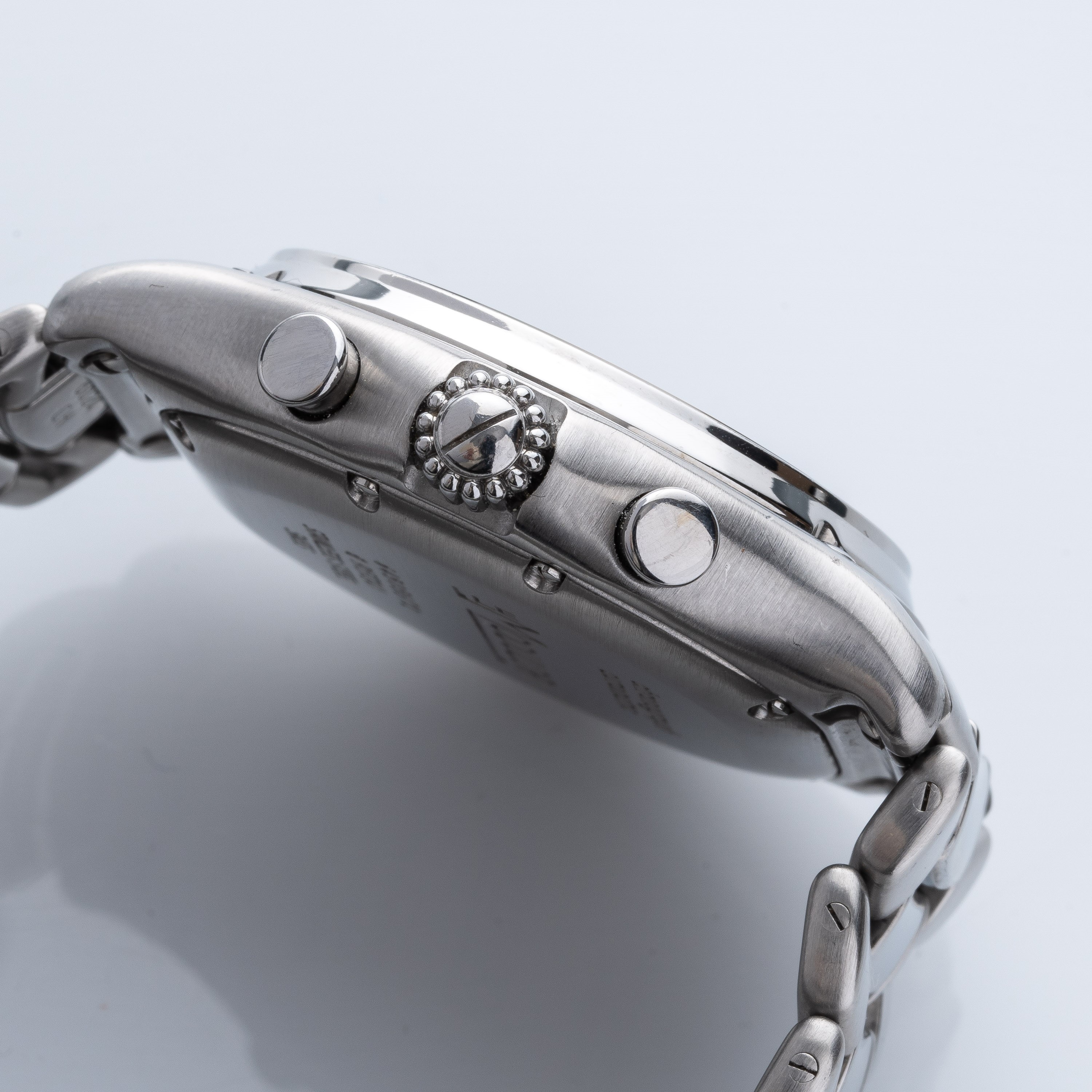 Ebel - Modulor cronografo automatico in acciaio con quadrante bitonale blu e argento
