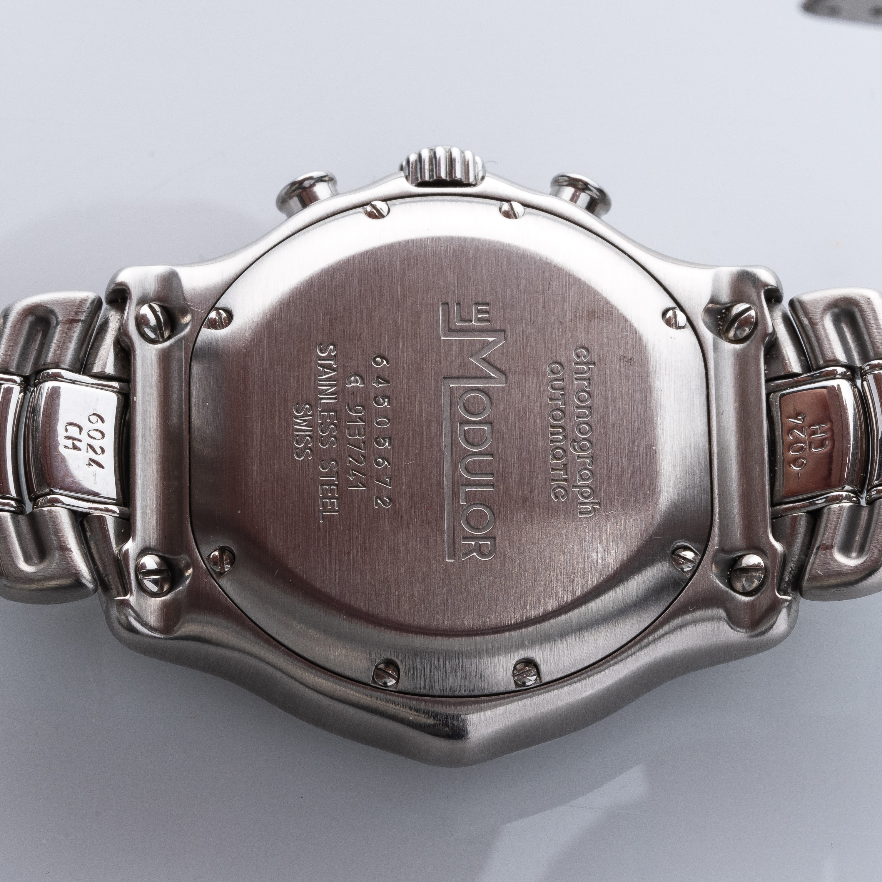Ebel - Modulor cronografo automatico in acciaio con quadrante bitonale blu e argento