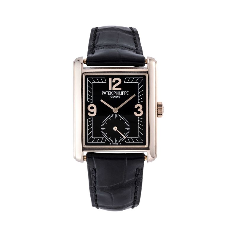 Patek Philippe - Gondolo 5014, orologio da polso in oro bianco 18 kt a carica manuale con quadran...